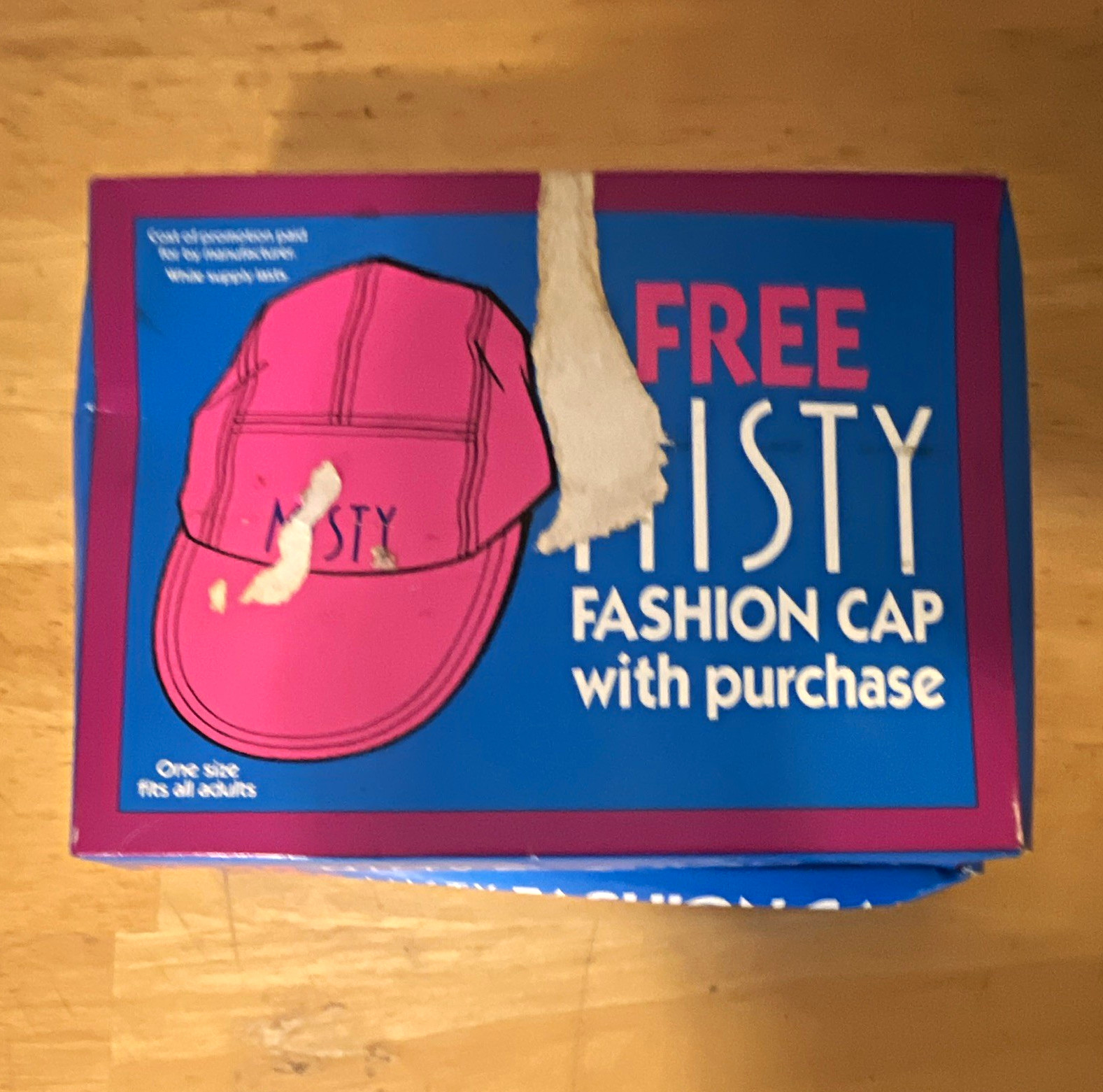 Misty Cigarettes Promo Box w/ Misty Fashion Cap Included Promo Cap Offer 2 Set