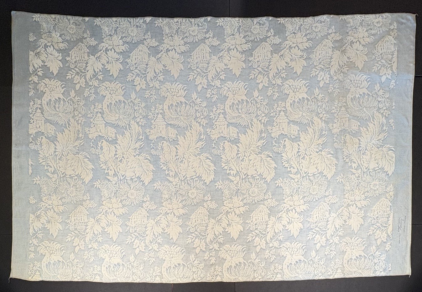 Fortuny FRAGONARD in pale blue & antique white- 1 Yard (52x35 inches) #5389 Fortuny FRAGONARD in pale blue & antique white- 1 Yard (52x35 inches) #5389