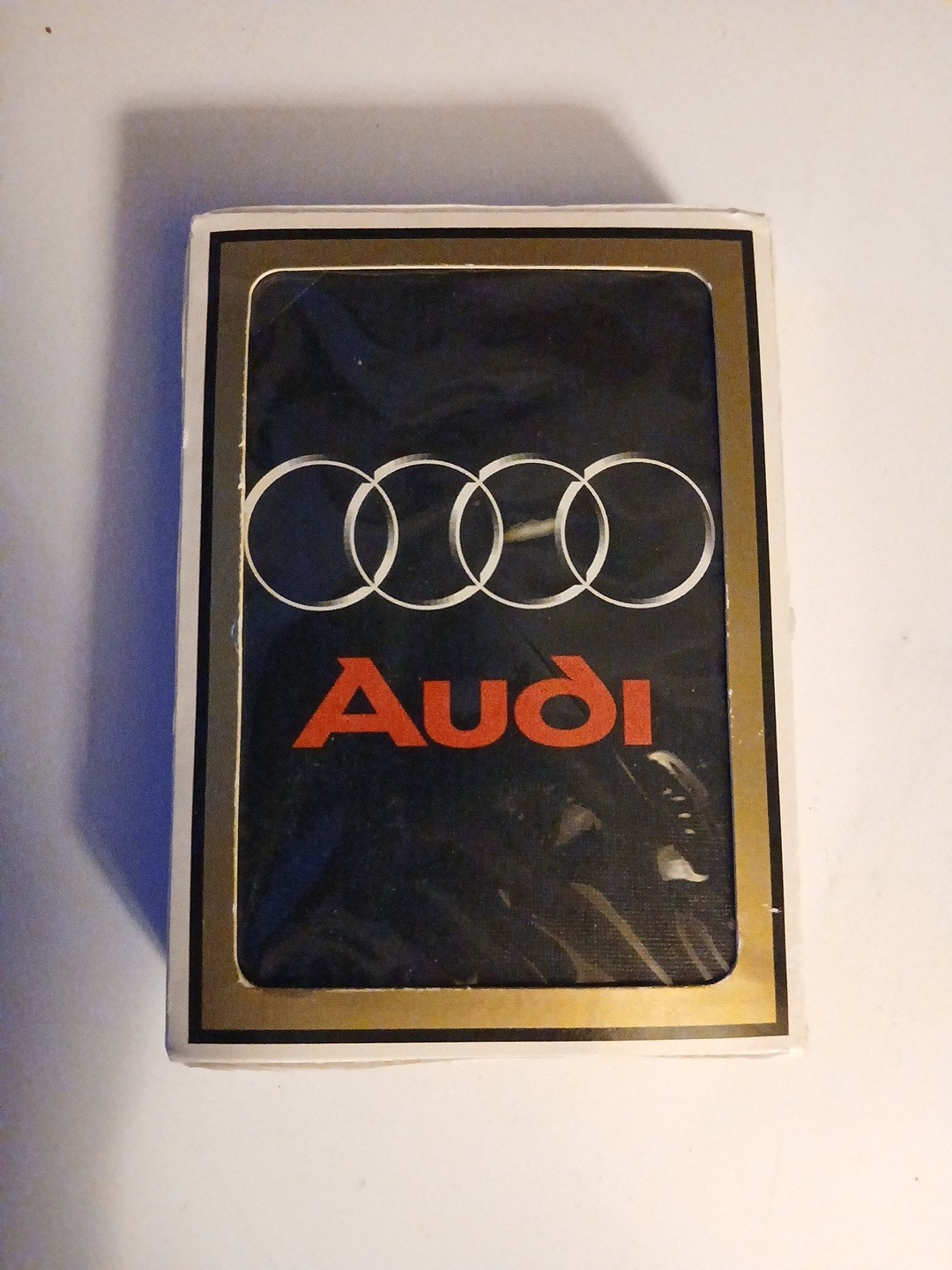Vintage AUDI Auto Gemaco Plastic Coated Quality Playing Cards New Open Deck USA