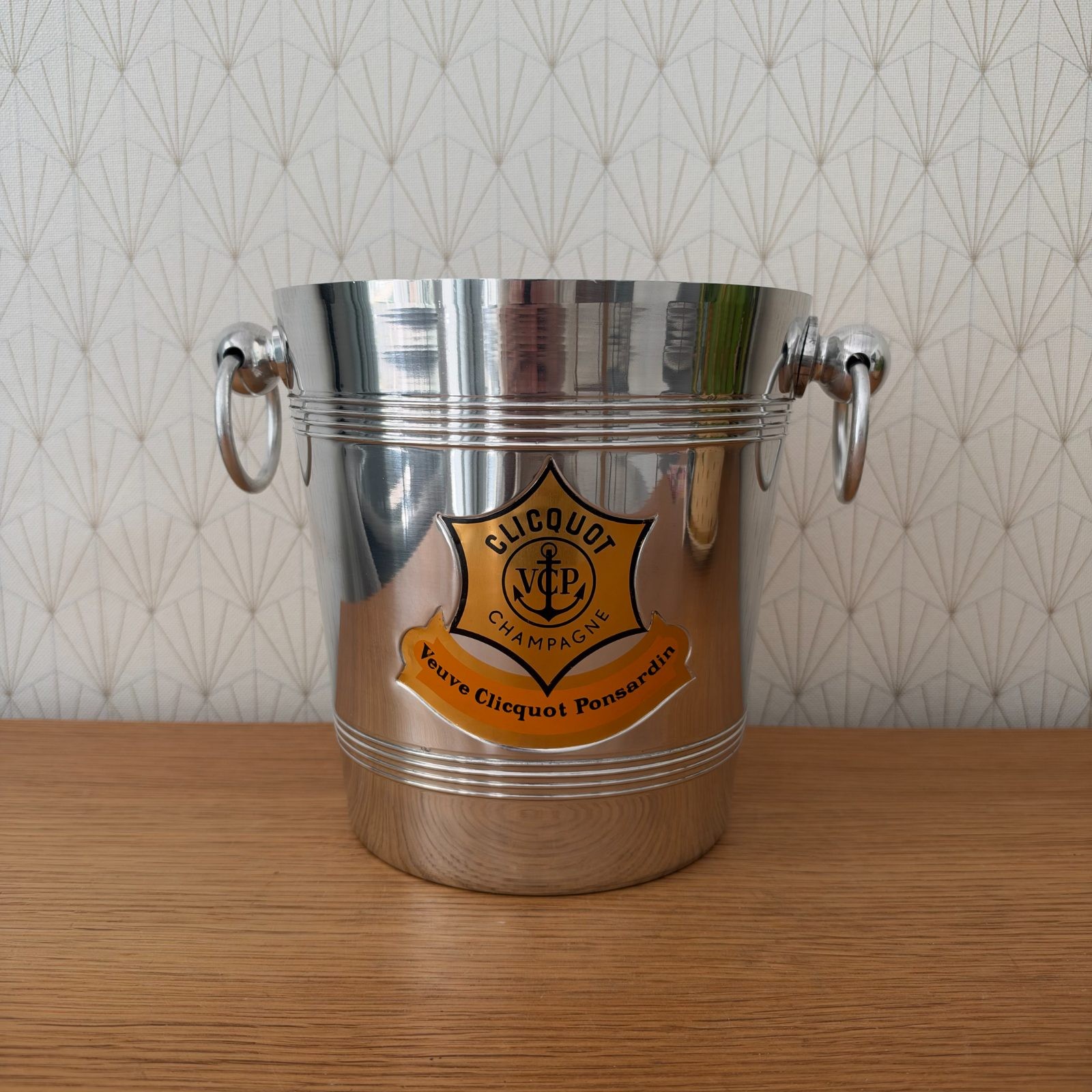 Vintage French Veuve Clicquot Champagne Ice Bucket Aluminum 20102619
