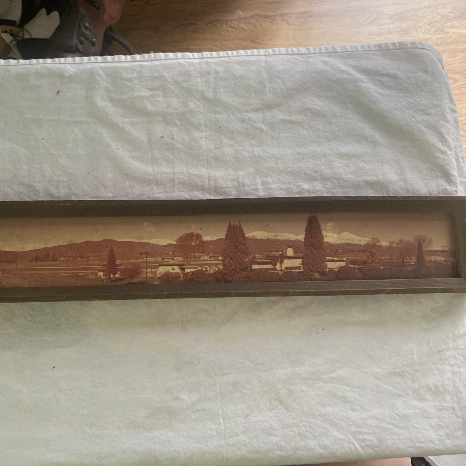 vintage panoramic photo brackett airport laverne california 1979 cyclo-pan 70