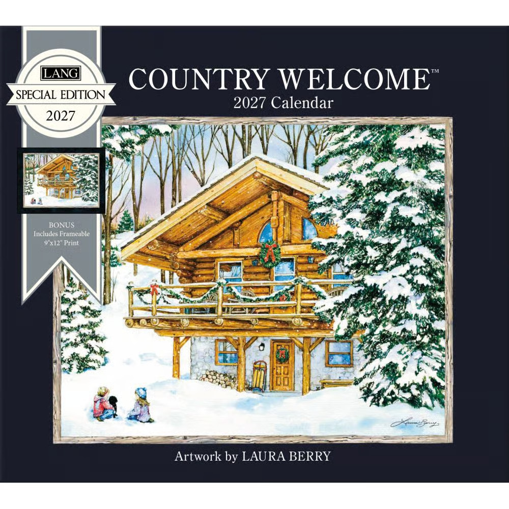 Lang Brands, Country Welcome Special Edition 2027 Wall Calendar by Laura Berry Lang Brands, Country Welcome Special Edition 2027 Wall Calendar by Laura Berry