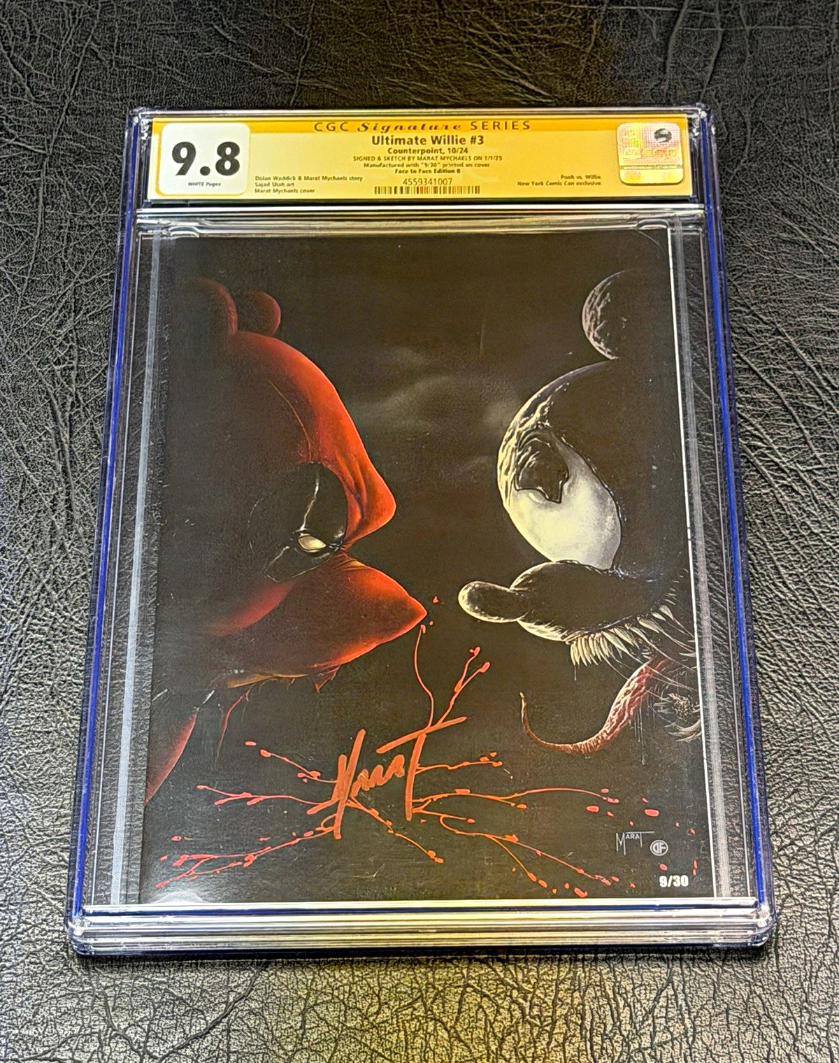 Ultimate Willie #3 CGC Signature Series 9.8 Signed Marat Mychaels Variant