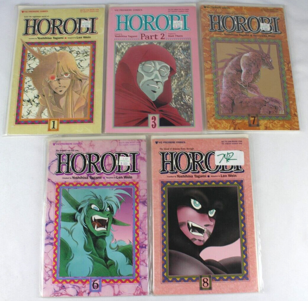 LOT OF 5 HOROBI COMICS #1, 3, 6, 7, 8 YOSHIHISA TAGAMI VIZ PREMIERE *QUICK SHIP* LOT OF 5 HOROBI COMICS #1, 3, 6, 7, 8 YOSHIHISA TAGAMI VIZ PREMIERE *QUICK SHIP*