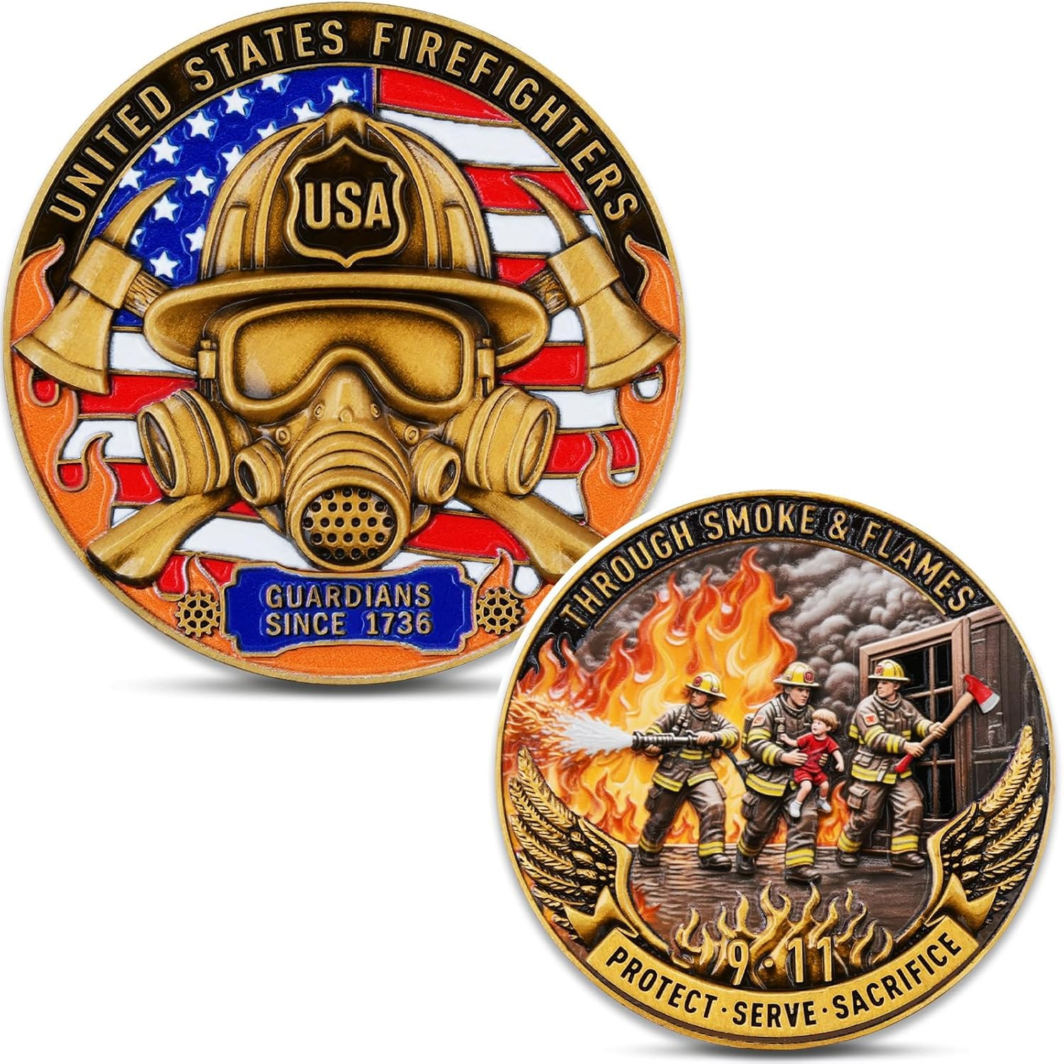 Firefighter Heroism Challenge Coin – Commemorative Medallion Honoring Courage... Firefighter Heroism Challenge Coin – Commemorative Medallion Honoring Courage...