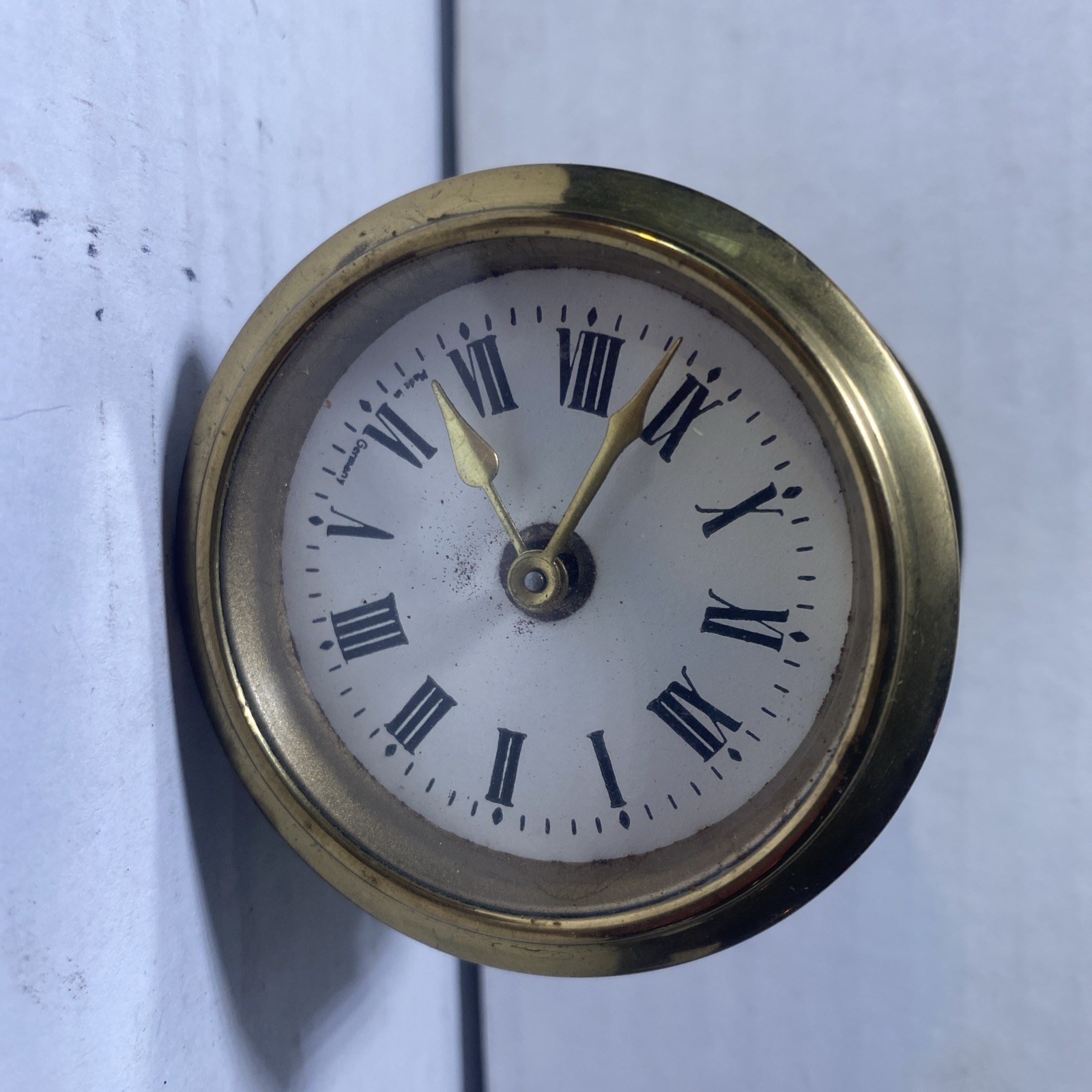 Early 1900s German Mechanical Clock Movement Two Jewel Early 1900s German Mechanical Clock Movement Two Jewel