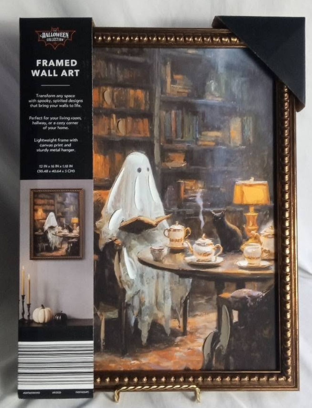 Aldi The Halloween Collection Framed Wall Ghost Art, 12\ Aldi The Halloween Collection Framed Wall Ghost Art, 12\