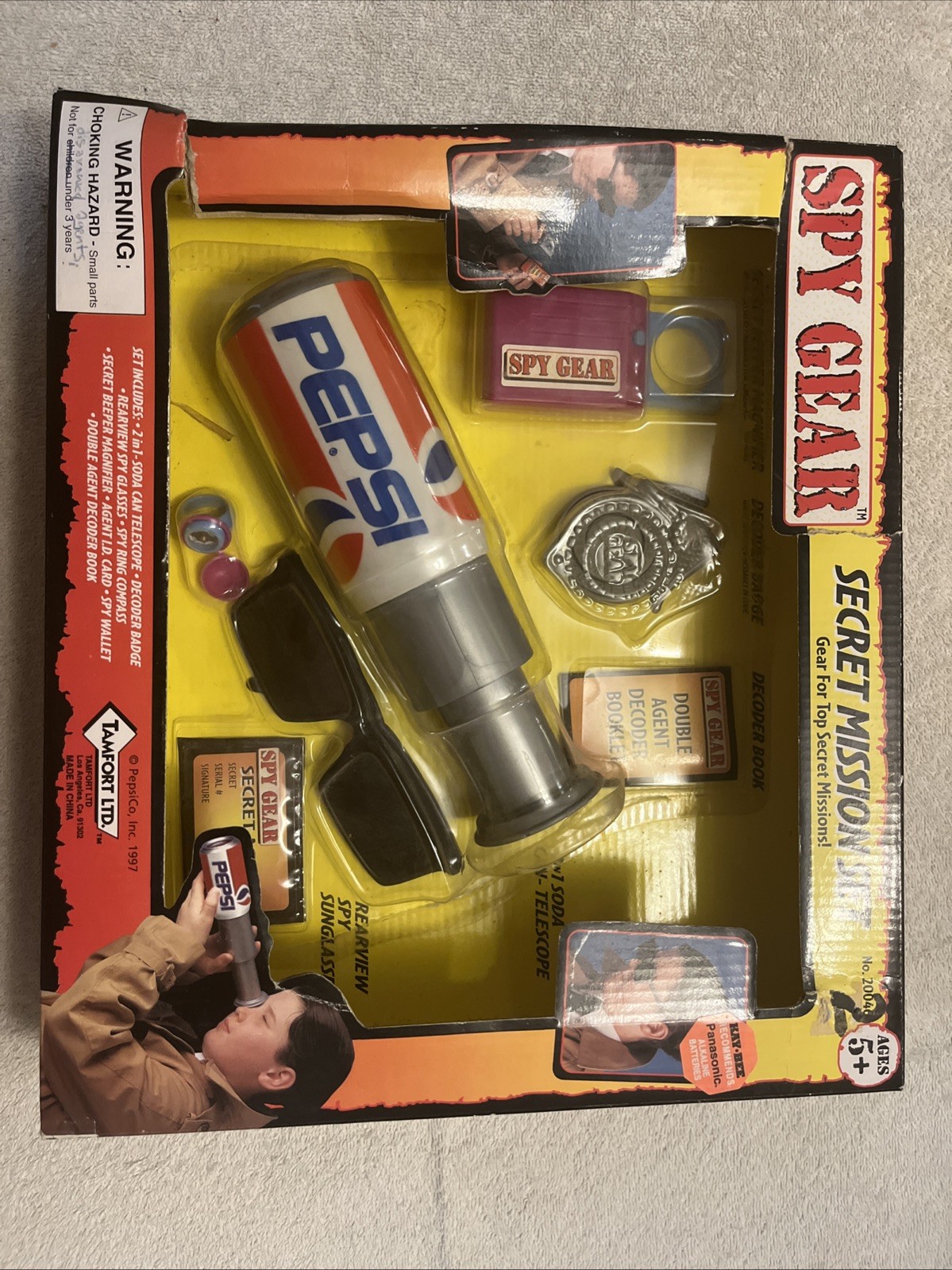 Pepsi Spy Gear Secret Mission Set - 1997 - Tamfort Ltd. - NIB Pepsi Spy Gear Secret Mission Set - 1997 - Tamfort Ltd. - NIB