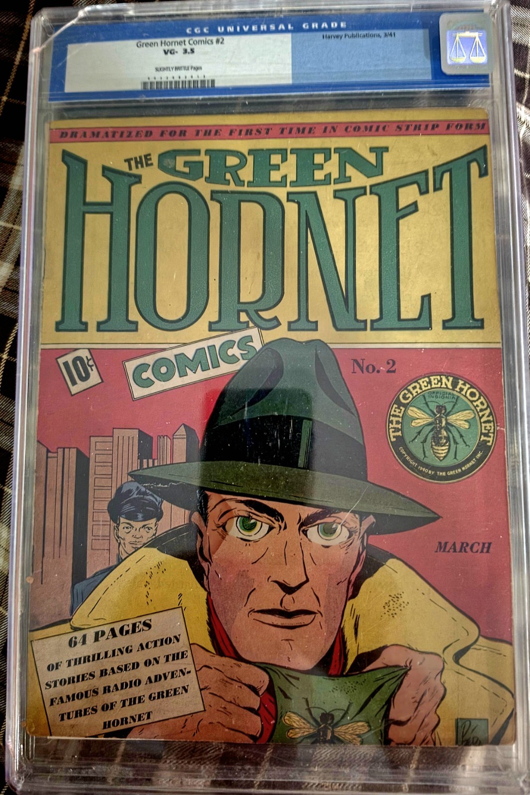 Green Hornet Comic #2 1940 Very Rare