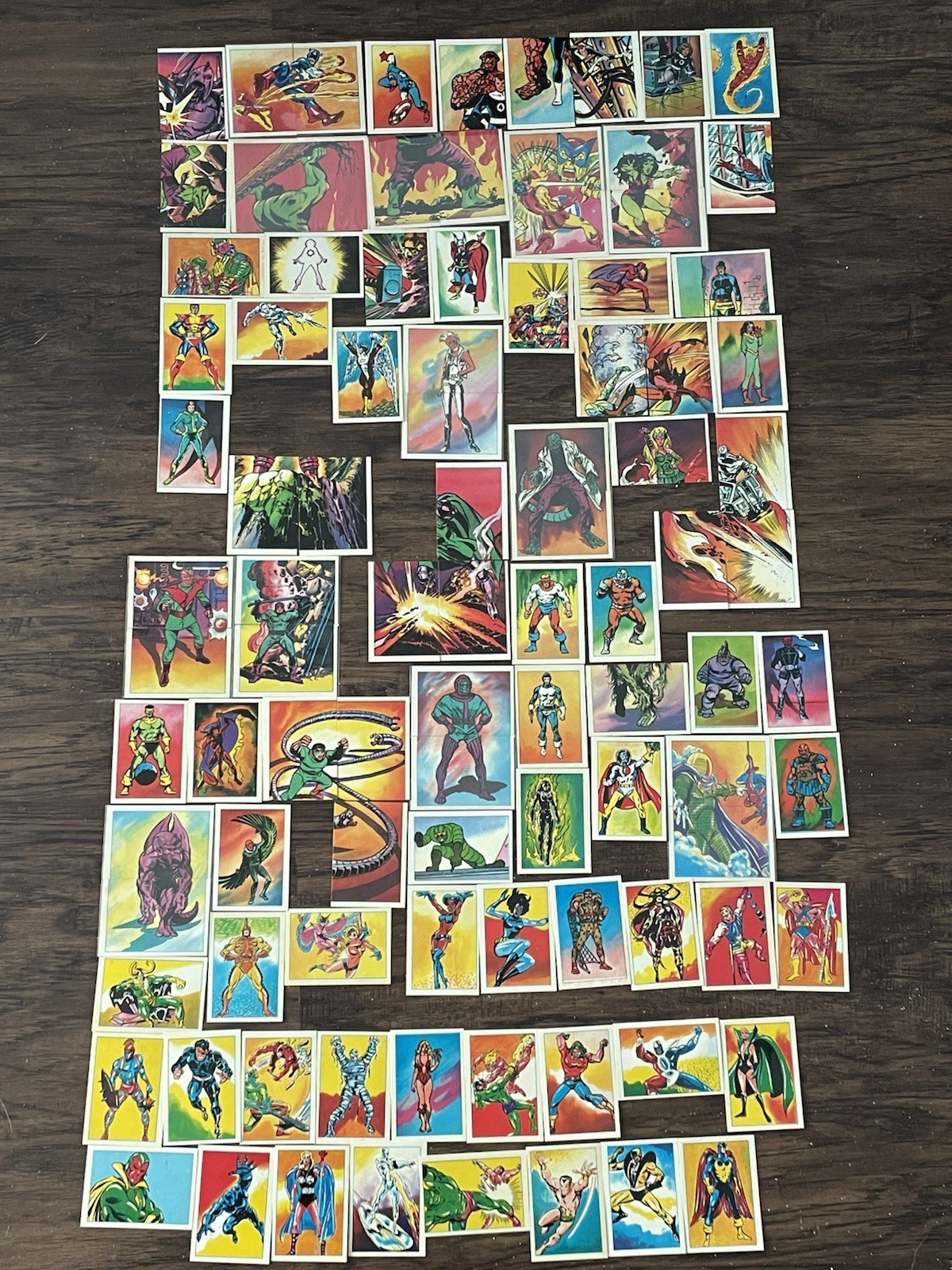 Vintage 1984 Marvel Super Heroes Secret Wars Stickers Lot - 98 Unused