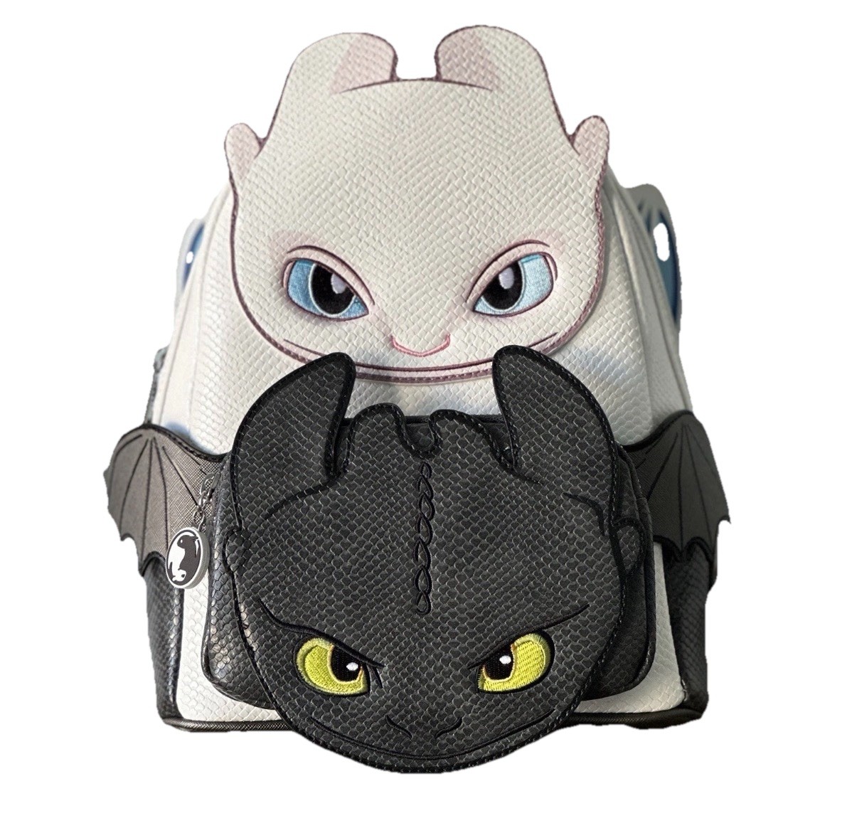 Loungefly How to Train Your Dragon Toothless & Light Fury Mini Backpack NWT