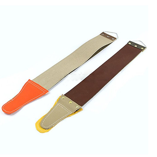 Canvas Leather Sharpening Strop For Barber Open Straight Sharp Razor Shave TOP
