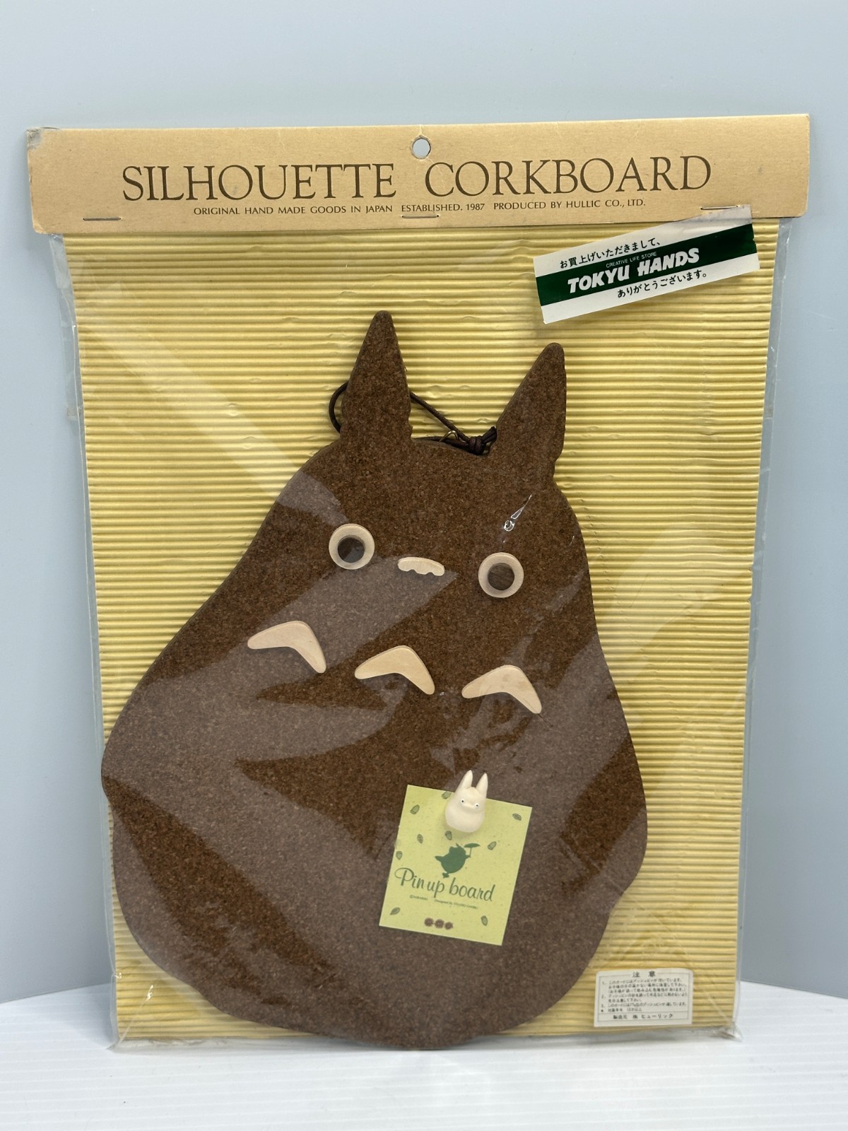 Vintage Studio Ghibli My Neighbor Totoro Silhouette Corkboard with Pushpin USA