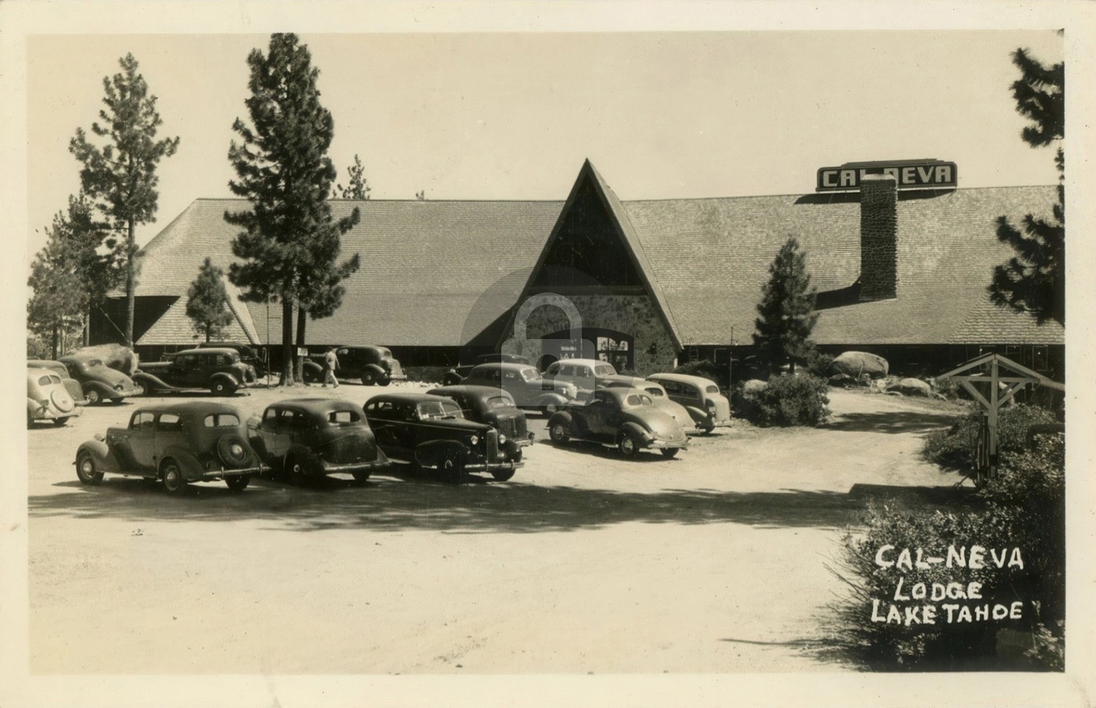 Photograph 1930s Nevada Cal Neva Lodge Lake Tahoe RPPC Photo Postcard COPY Photograph 1930s Nevada Cal Neva Lodge Lake Tahoe RPPC Photo Postcard COPY