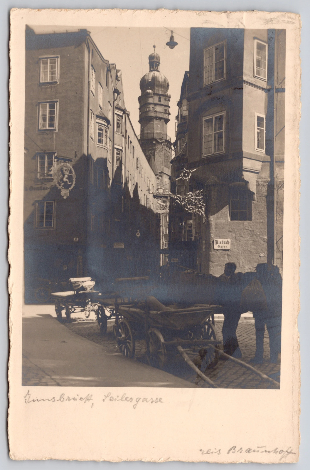 Innsbruck Tyrol Austria Seilergasse Postcard c1920s