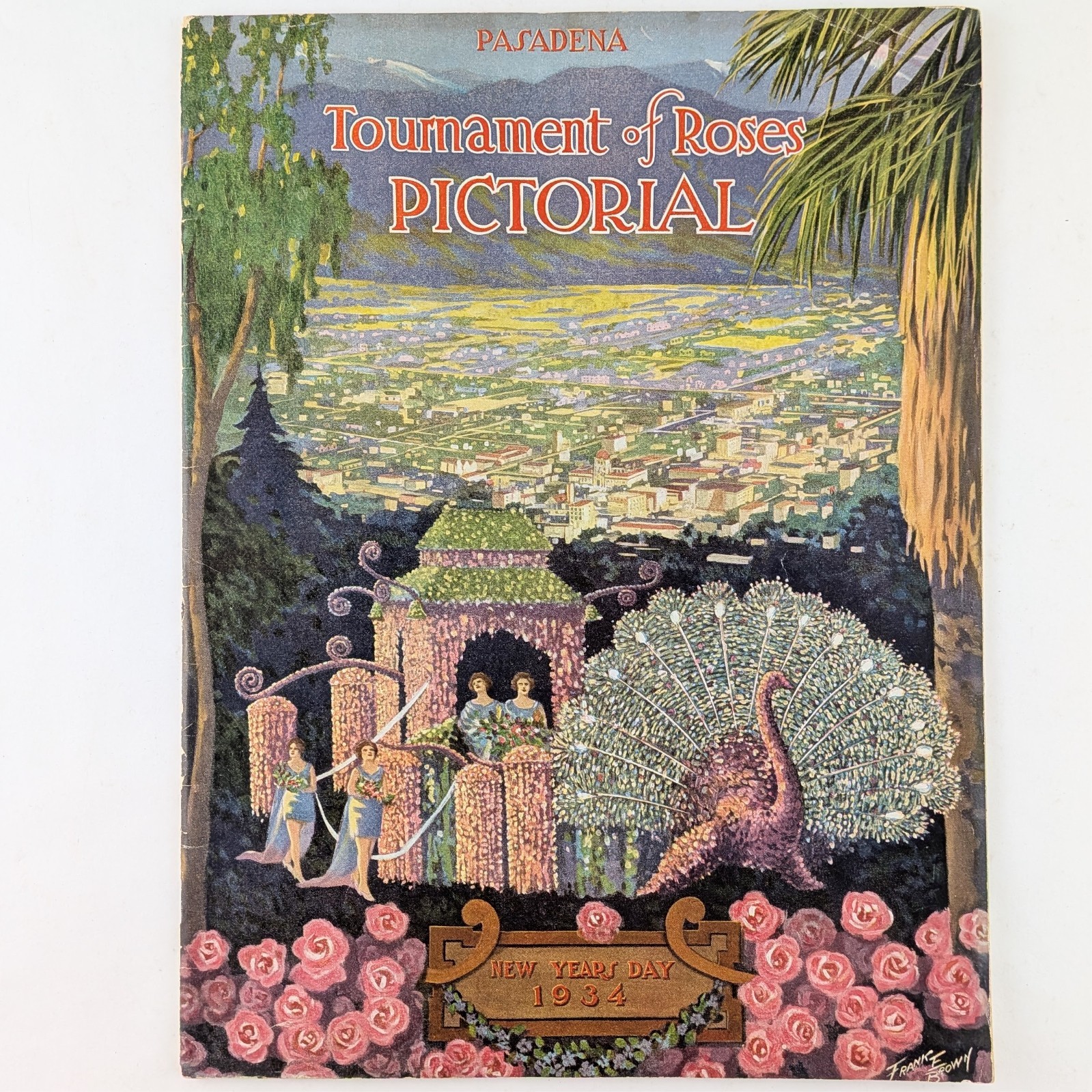 1934 Rose Parade Pictorial, Tournament of Roses Floats & Football, Pasadena CA 1934 Rose Parade Pictorial, Tournament of Roses Floats & Football, Pasadena CA