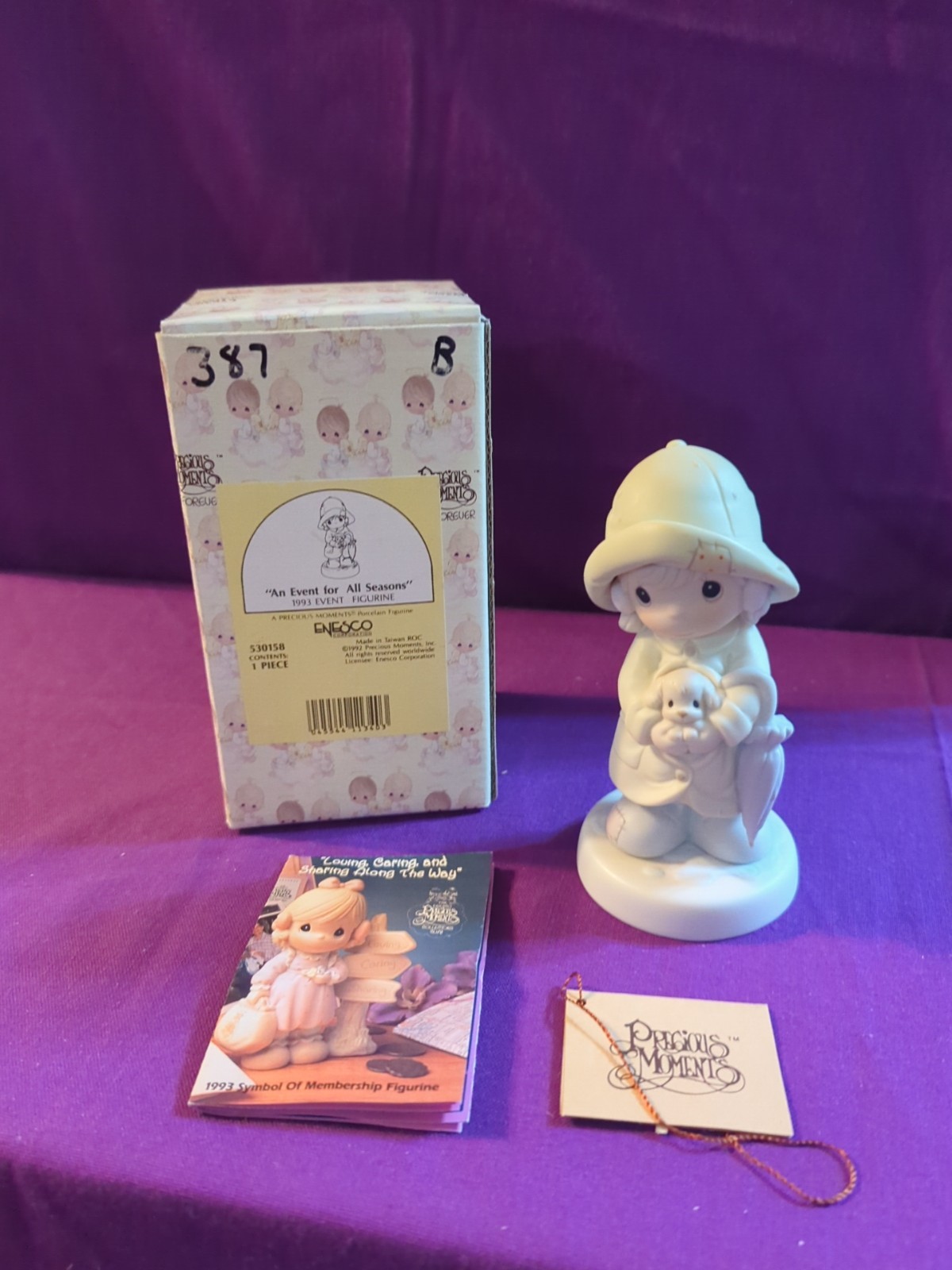 1992 Precious Moments, An Event For All Seasons, #530158 With Box 