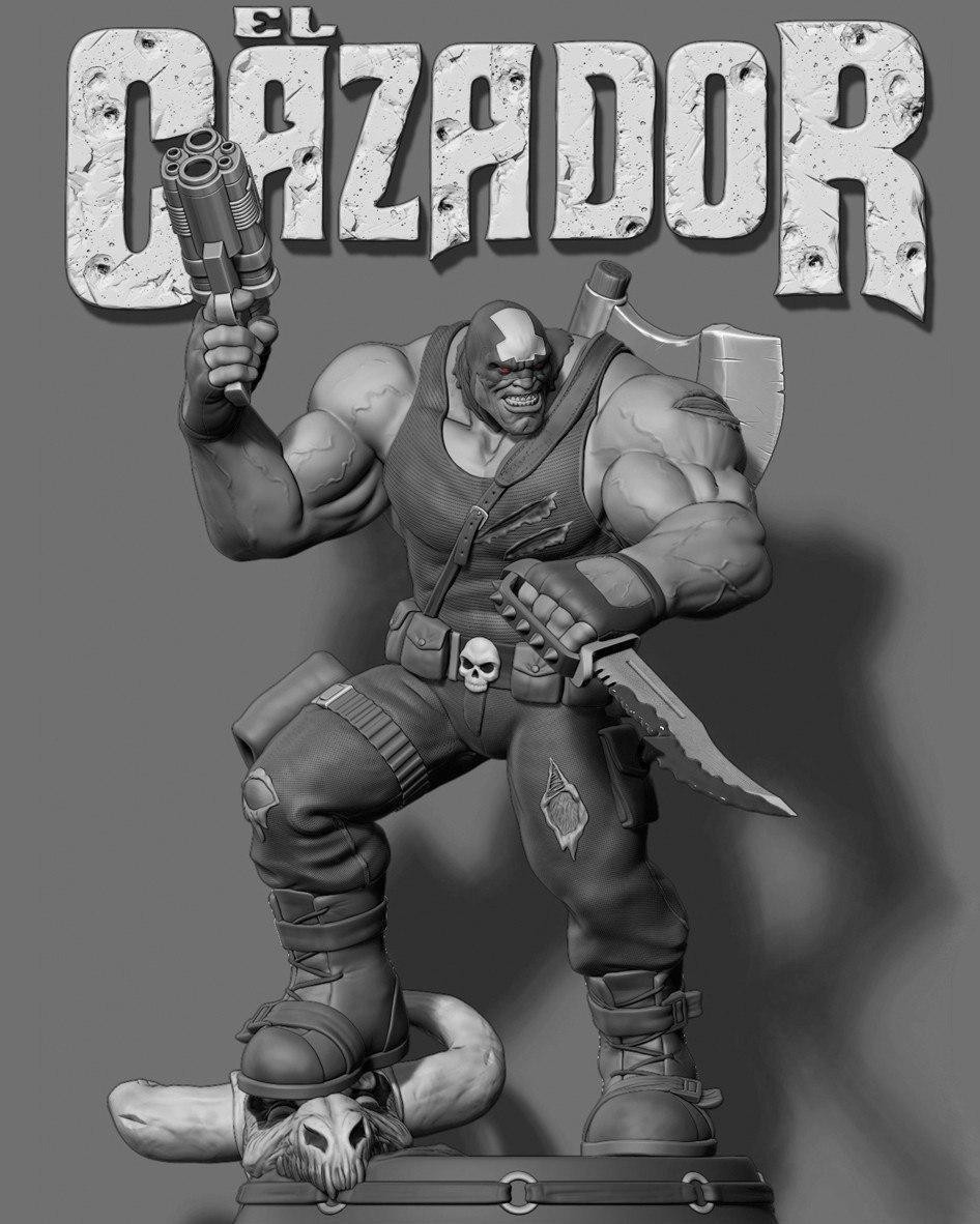 El Cazador Sculpture Statue Model Kit  Unpainted/Unassembled