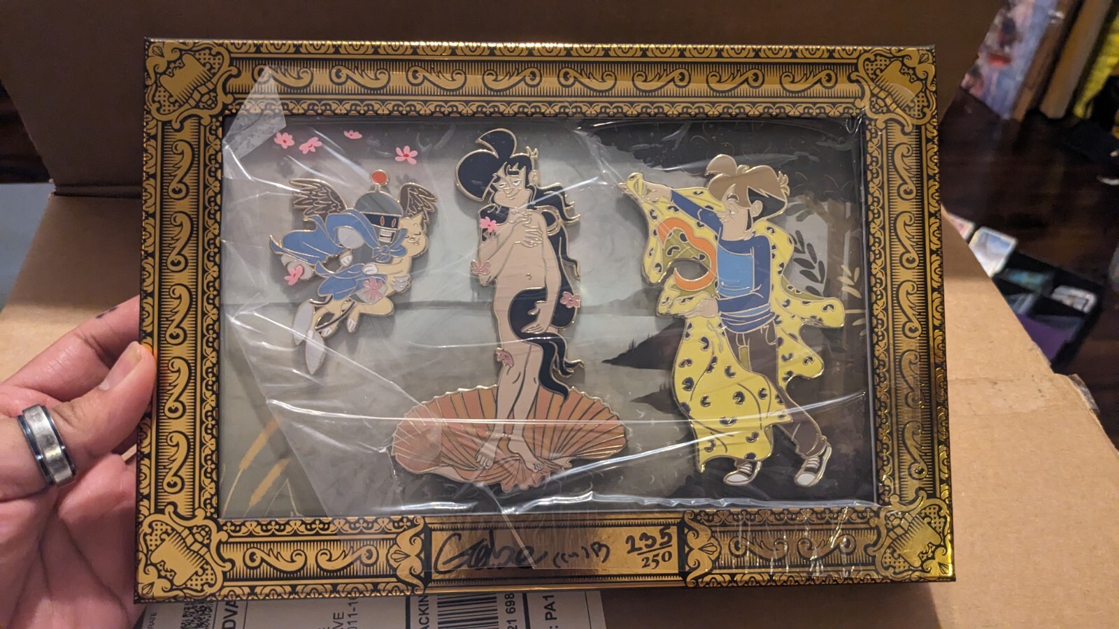 SDCC Pinny Arcade Birth of Gabe 25th Anniversary PAX Framed Pin Set LE250