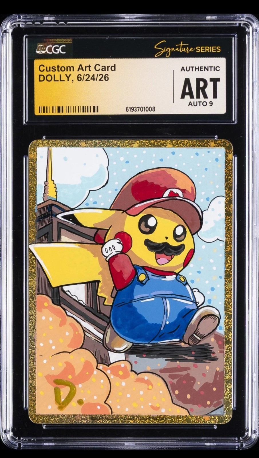 2026 CUSTOM ART CARD AUTHENTIC ART AUTO 9 DOLLY CGC AUTHENTIC