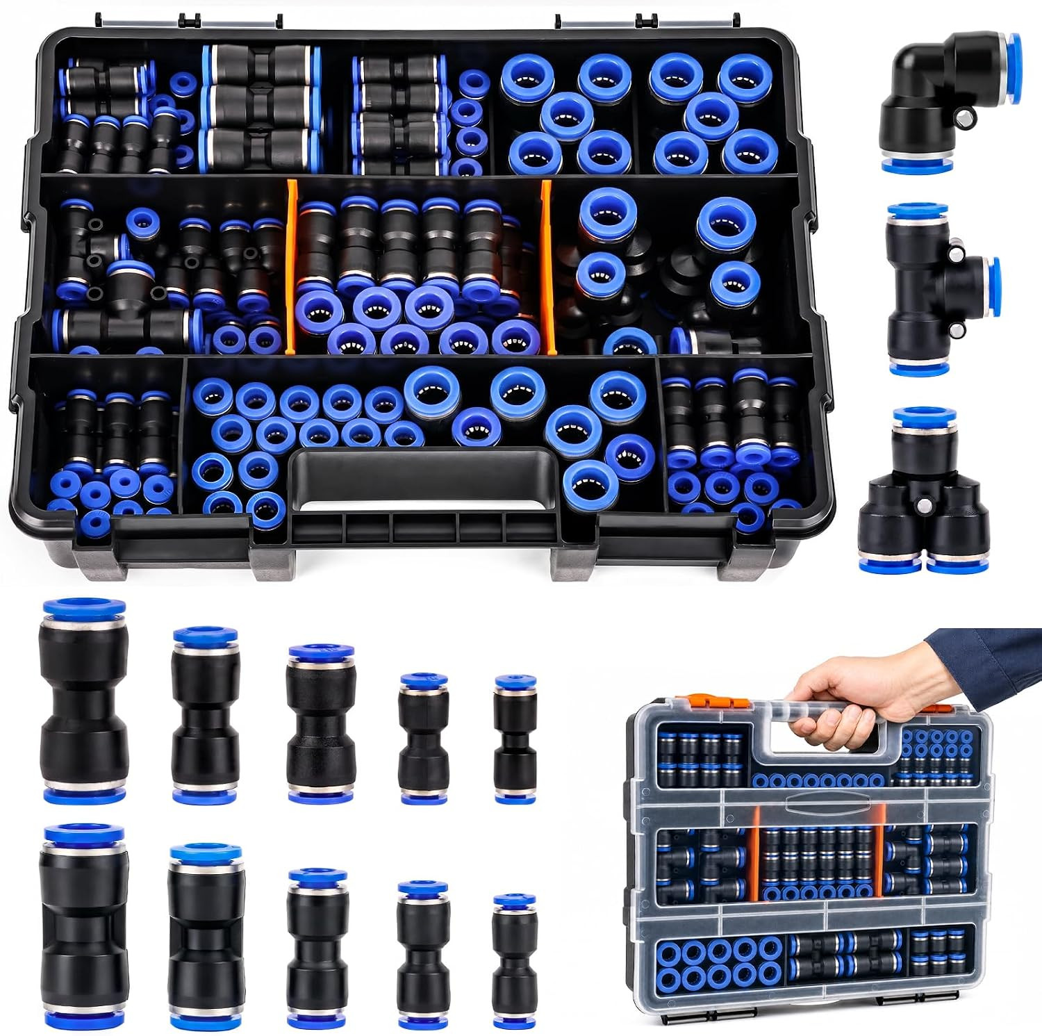 204PCS Quick Connect Air Hose Fittings Kit