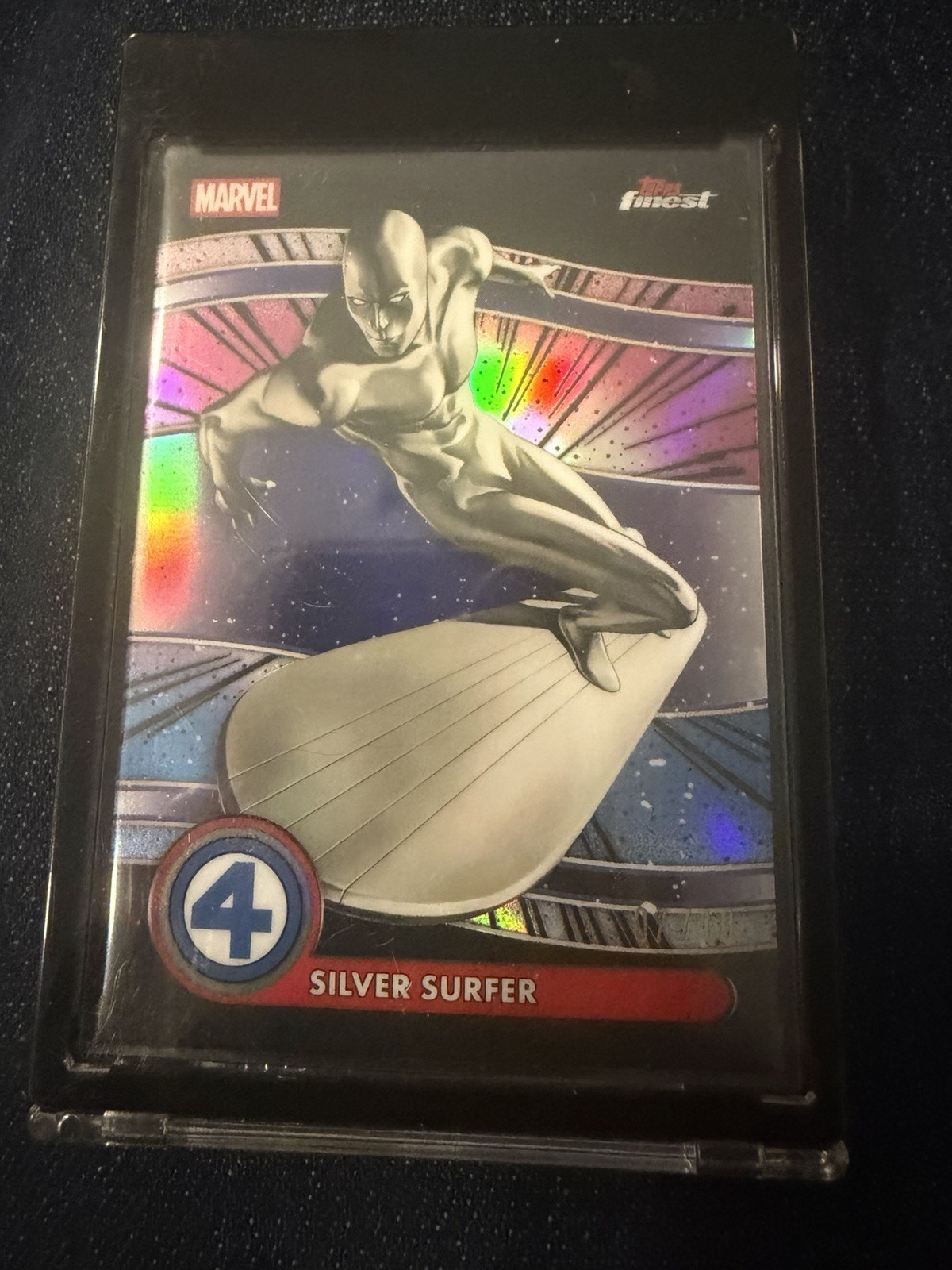 2026 Topps Finest Marvel Fantastic Four #77 Silver Surfer Uncommon Black /10