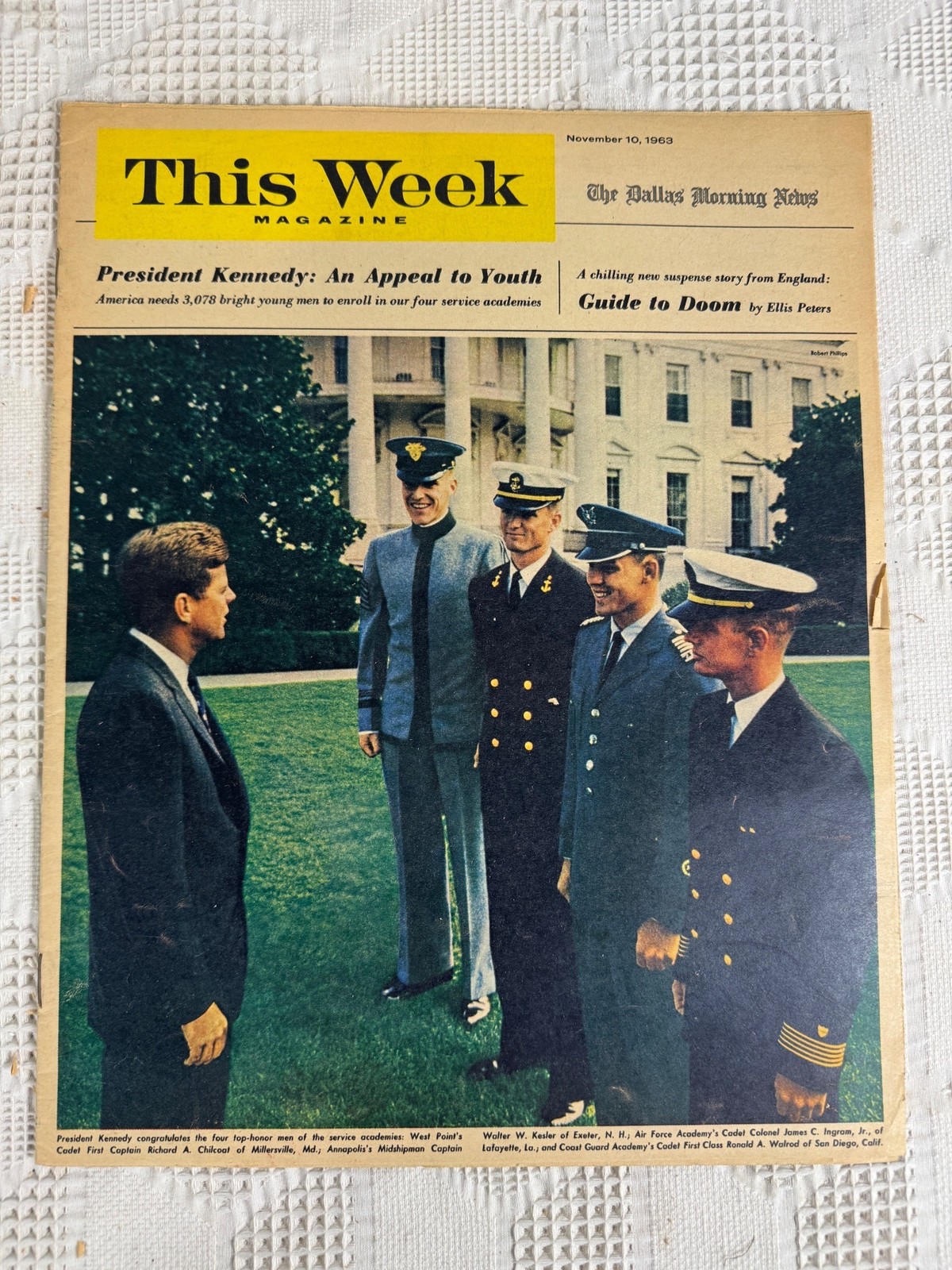 This Week Magazine November 10 1963 Dallas Morning News President Kennedy Cover