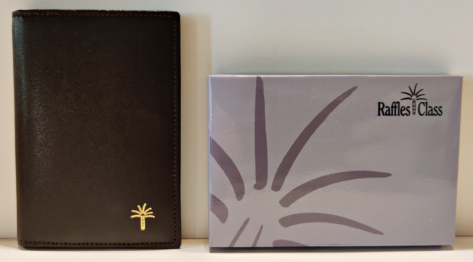 Singapore Airlines Raffles Class Billfold Card Holder - Vintage Original Box #1