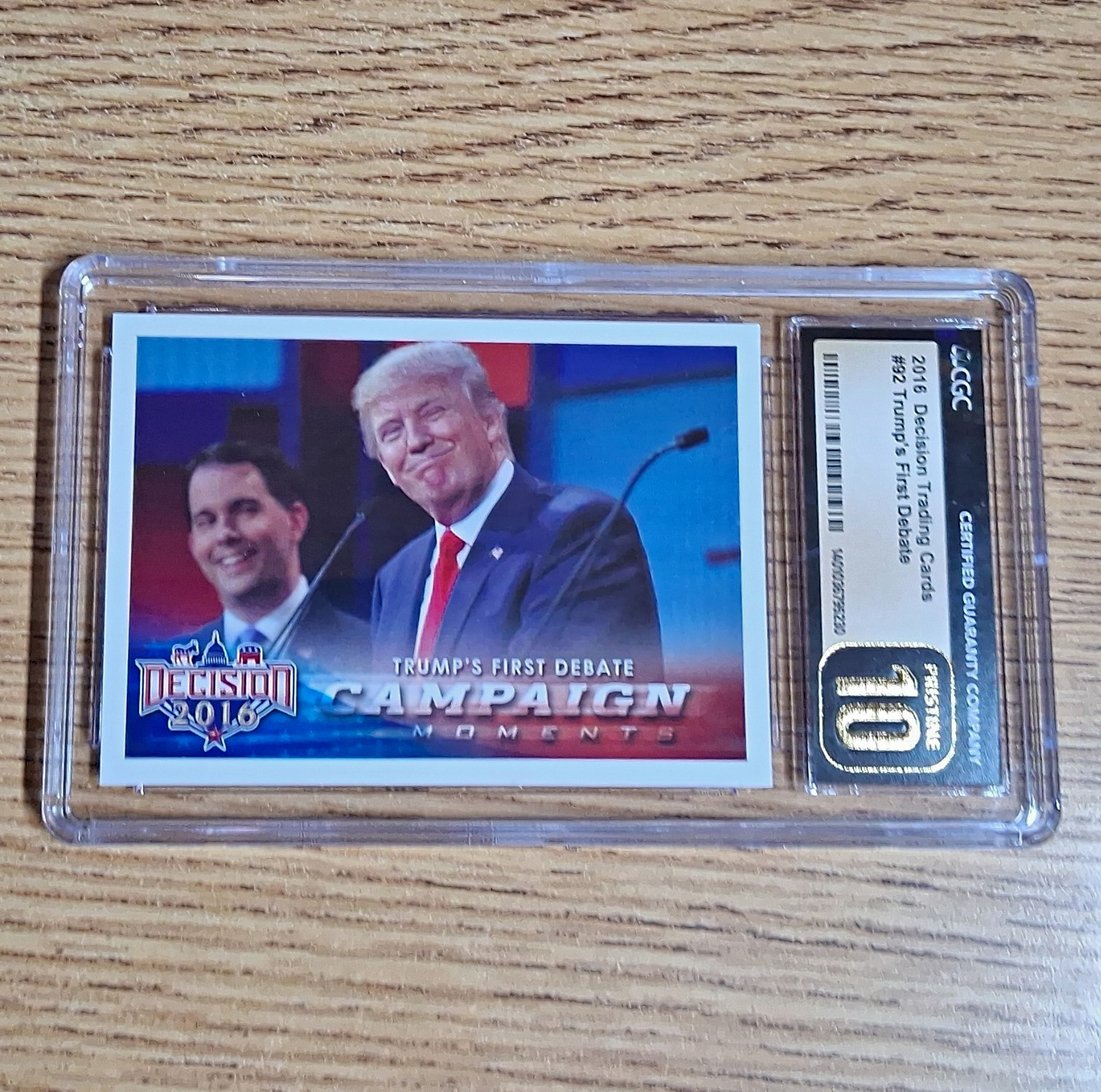 Decision 2016 #92 Donald Trump Trump’s First Debate CGC Pristine 10 Decision 2016 #92 Donald Trump Trump’s First Debate CGC Pristine 10