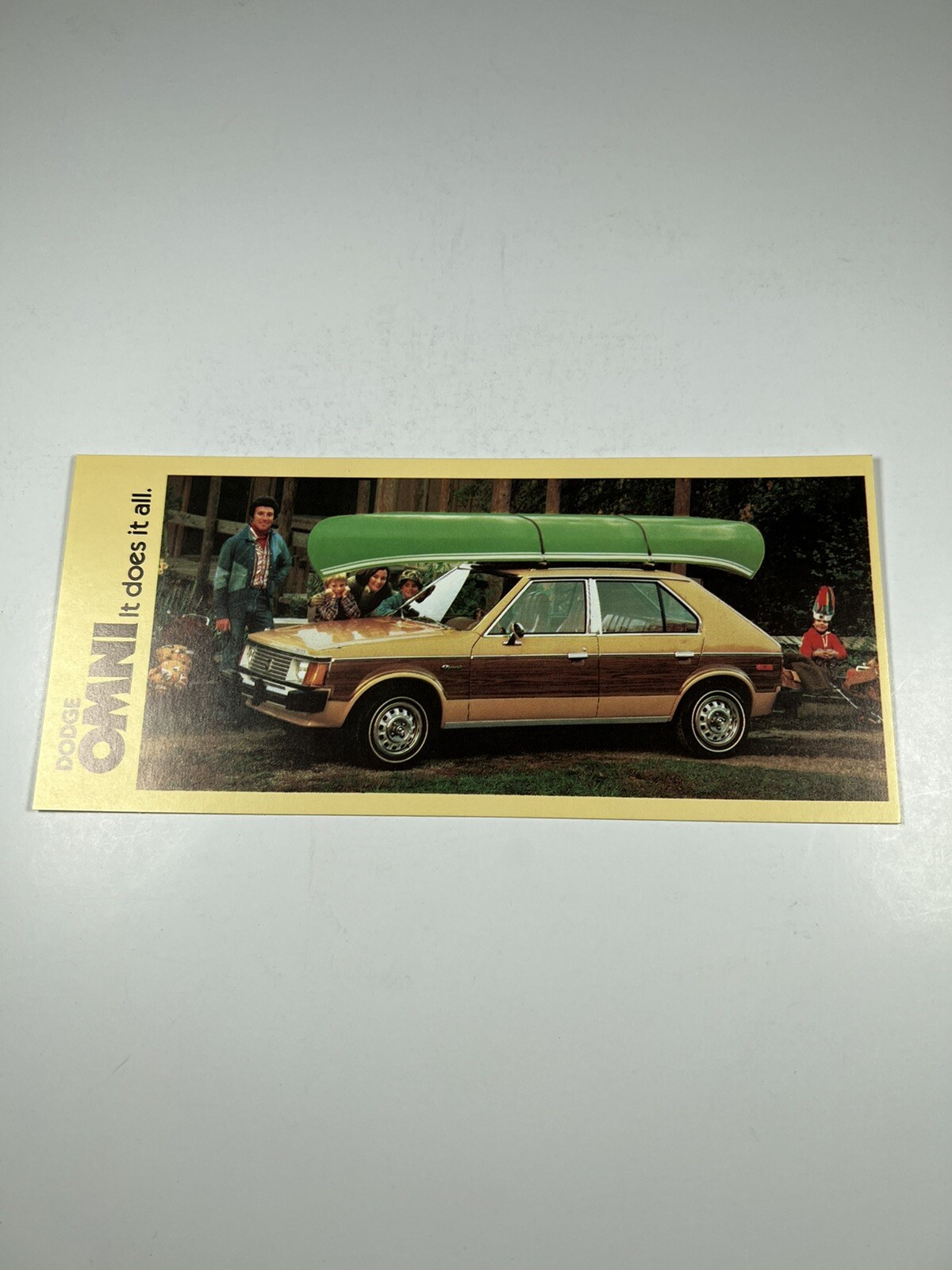 1978 DODGE OMNI MINI BROCHURE CARD 1978 DODGE OMNI MINI BROCHURE CARD