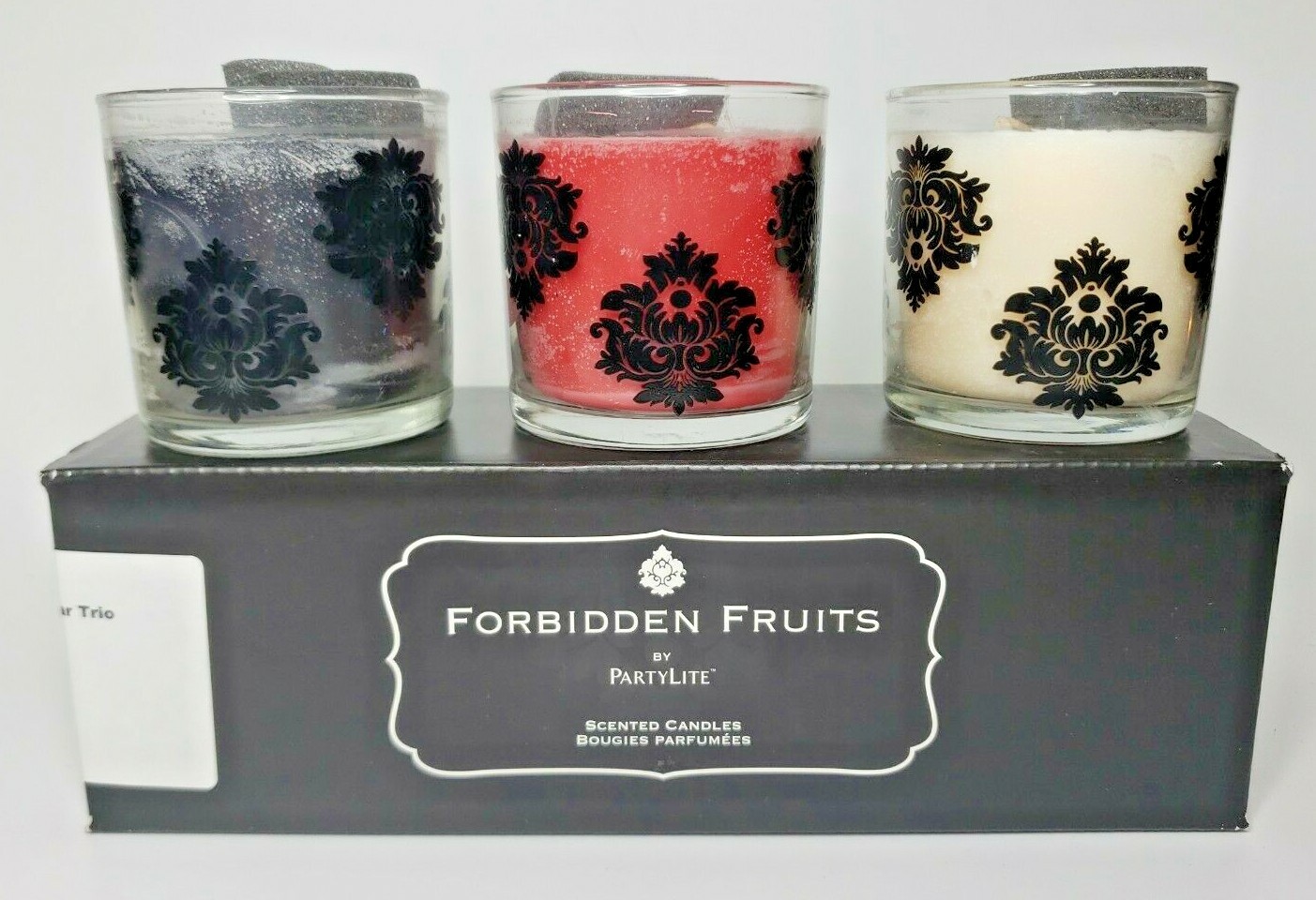 PartyLite Forbidden Fruits Scented Candle Trio New in Box P3F/P86006