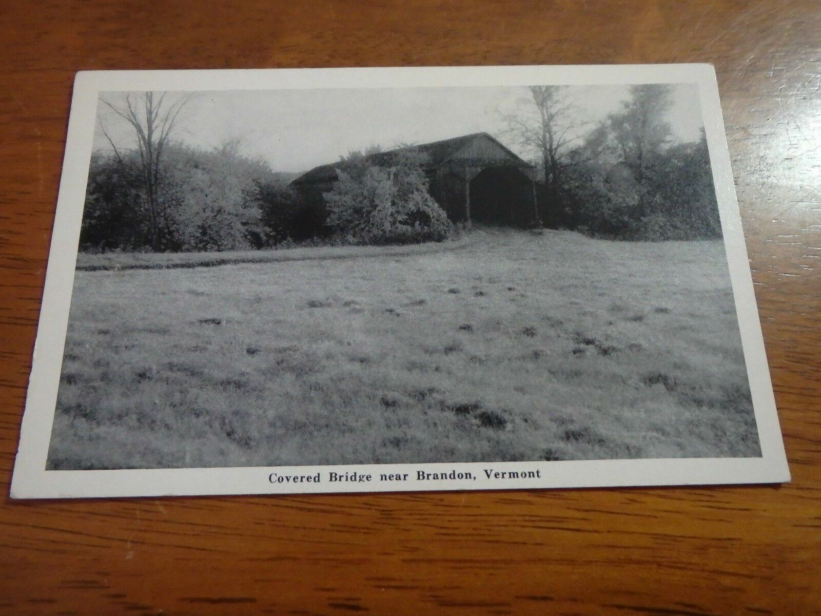 REAL POST CARD COVERED BRIDGE BRAND VERMONT WALKING BRIDGE 1920\'S PC BOX1 REAL POST CARD COVERED BRIDGE BRAND VERMONT WALKING BRIDGE 1920\'S PC BOX1