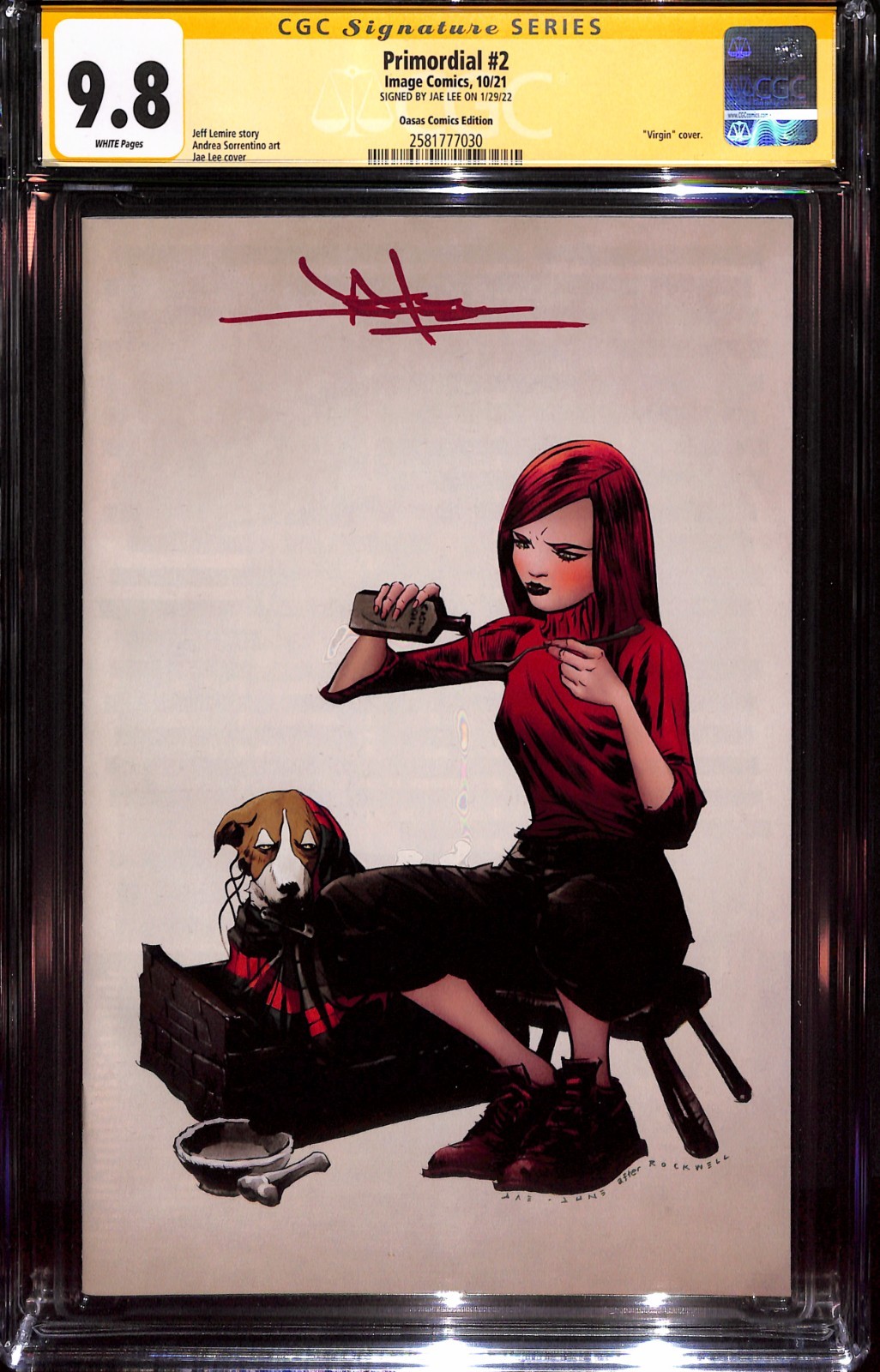 Primordial #2 Oasas Comics Edition 9.8 SIGNED BY JAE LEE