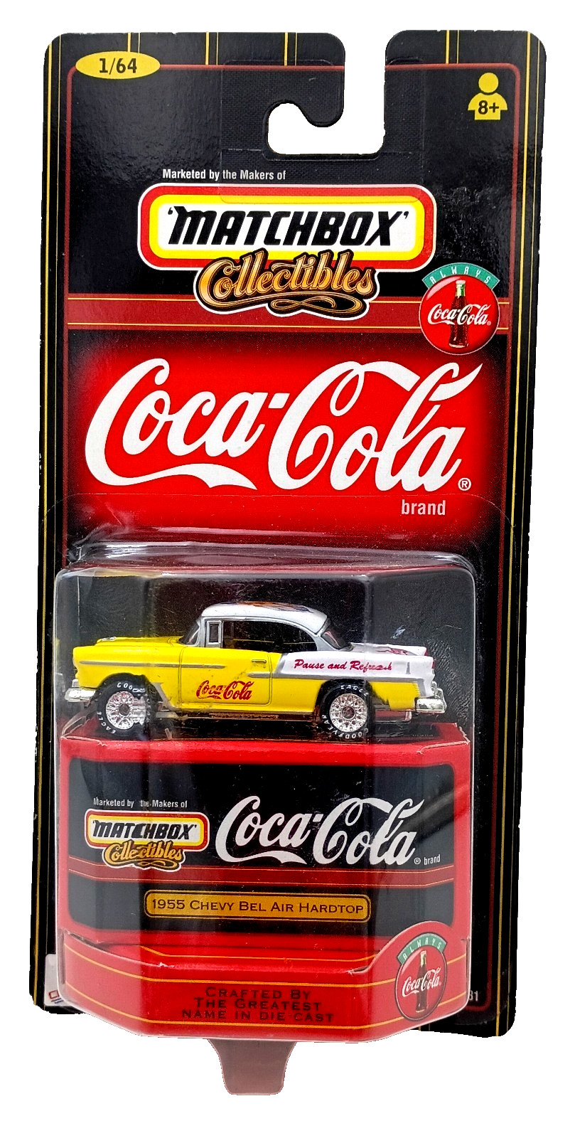 1998 MATCHBOX COLLECTIBLES 37981 COCA-COLA 1955 CHEVY BEL AIR HARDTOP (1:64) 1998 MATCHBOX COLLECTIBLES 37981 COCA-COLA 1955 CHEVY BEL AIR HARDTOP (1:64)