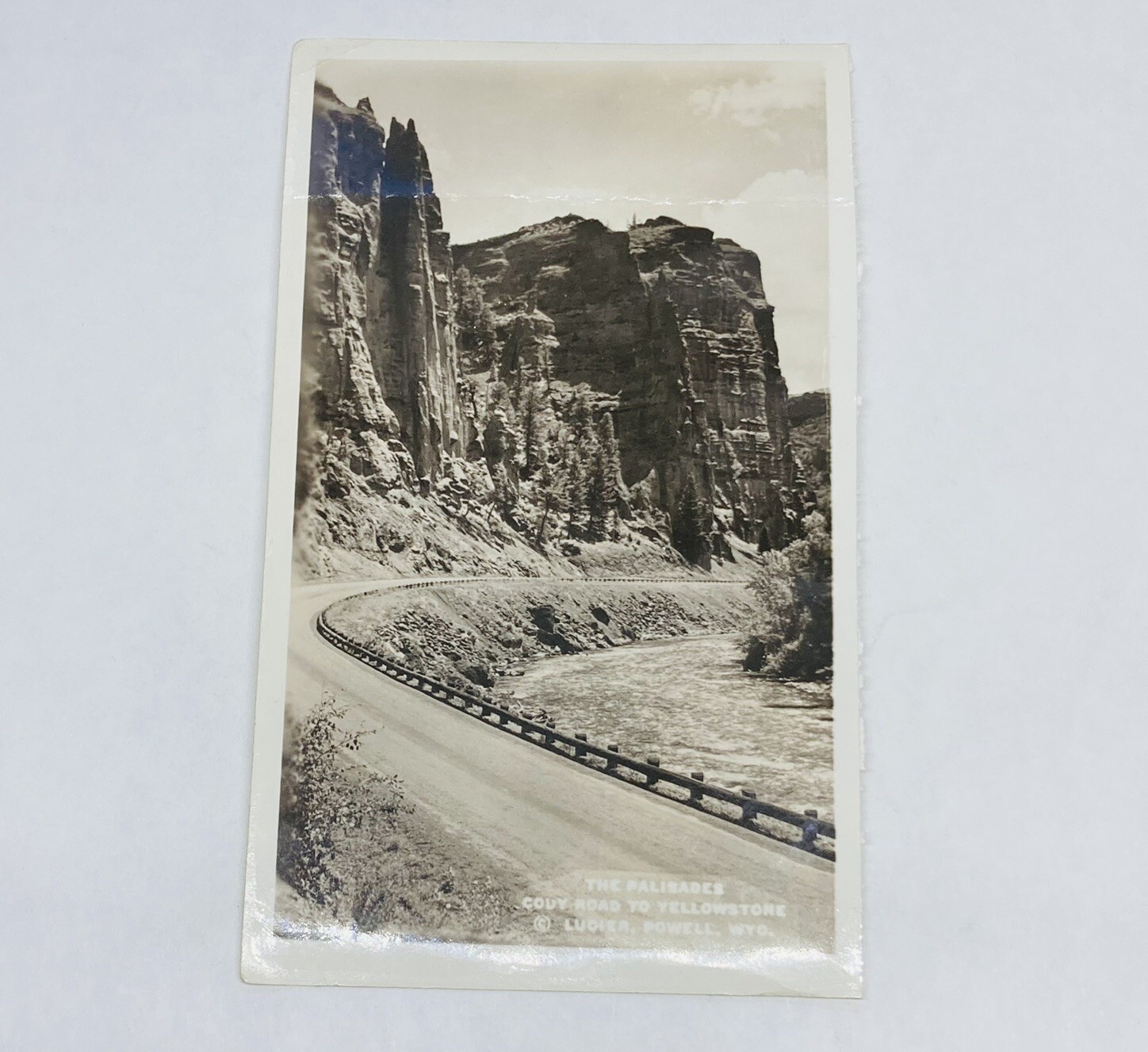 Vintage 1920s Photo The Palisades Yellowstone Park Wyoming Lucier Powell P2 Vintage 1920s Photo The Palisades Yellowstone Park Wyoming Lucier Powell P2