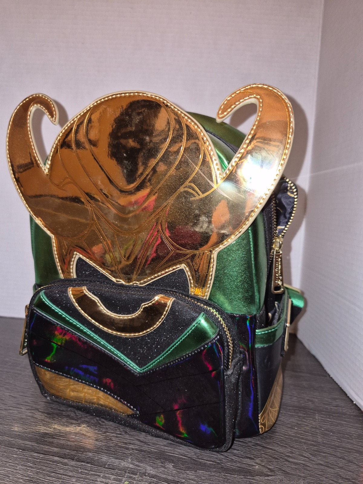 Rare Loungefly Marvel Shine Loki Mini Backpack The Infinity Saga Rare Loungefly Marvel Shine Loki Mini Backpack The Infinity Saga
