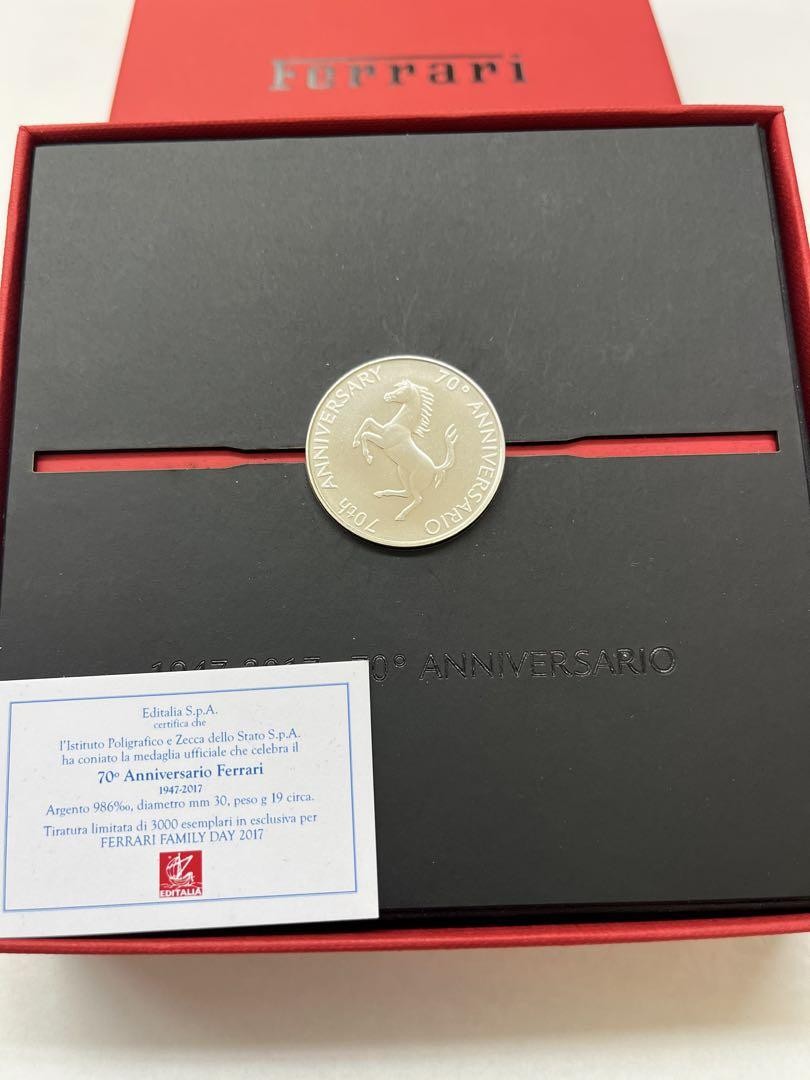 Ferrari memorial coin for 70th Anniversary Coin Pure Silver New