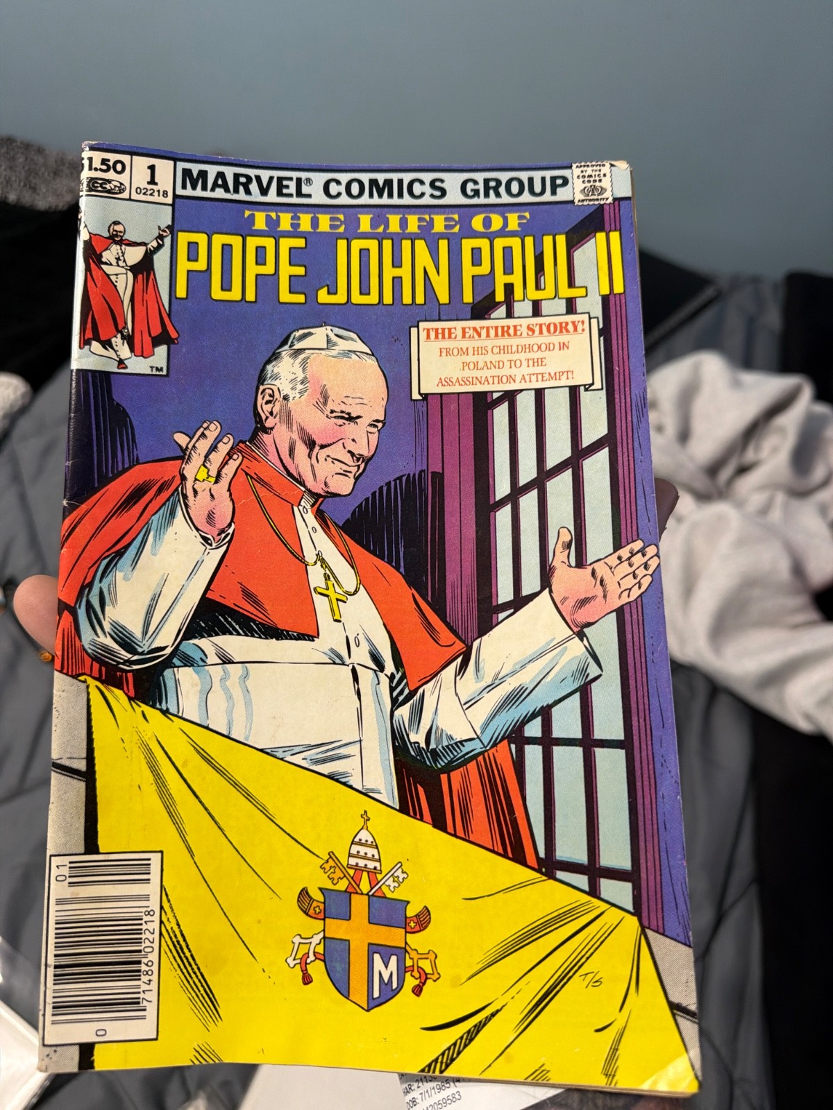 The Life of Pope John Paul II #1 Marvel 1982 Religious Biography Comp Marvel Edi