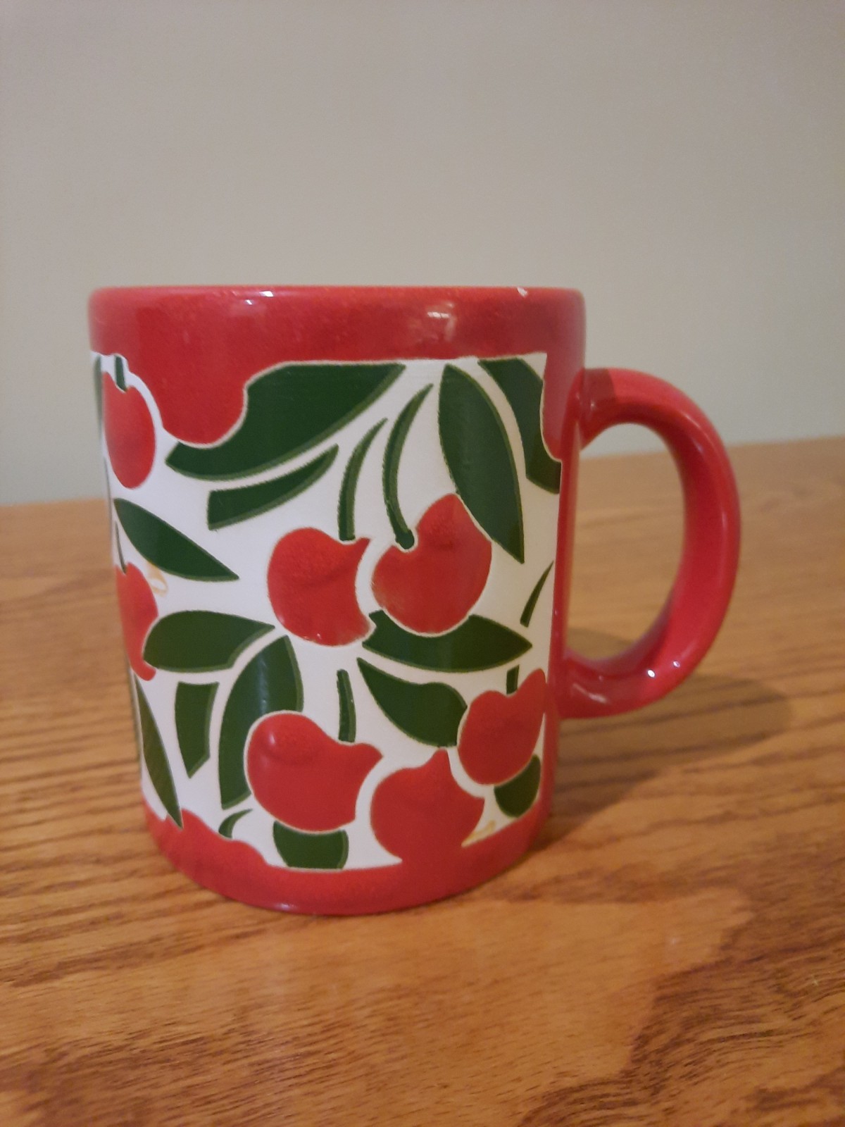 Vintage Waechtersbach Spain Red Cherry Mug