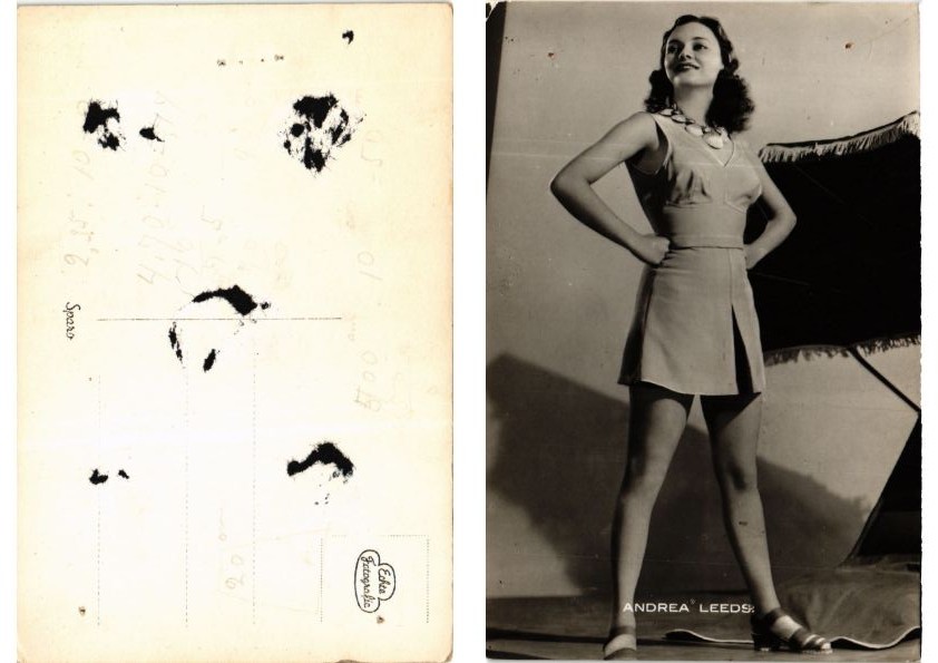 Postcard AK Andrea LEEDS FILM STAR (558480)