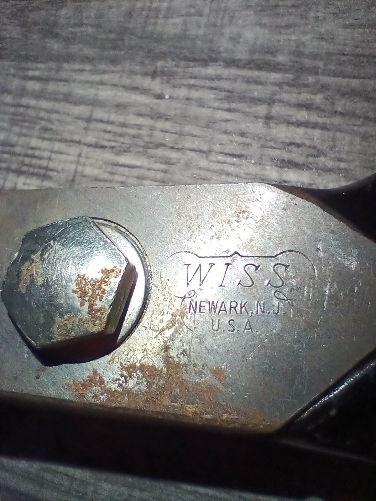 VINTAGE Wiss Inlaid USA No 22 STEEL 12 1/2