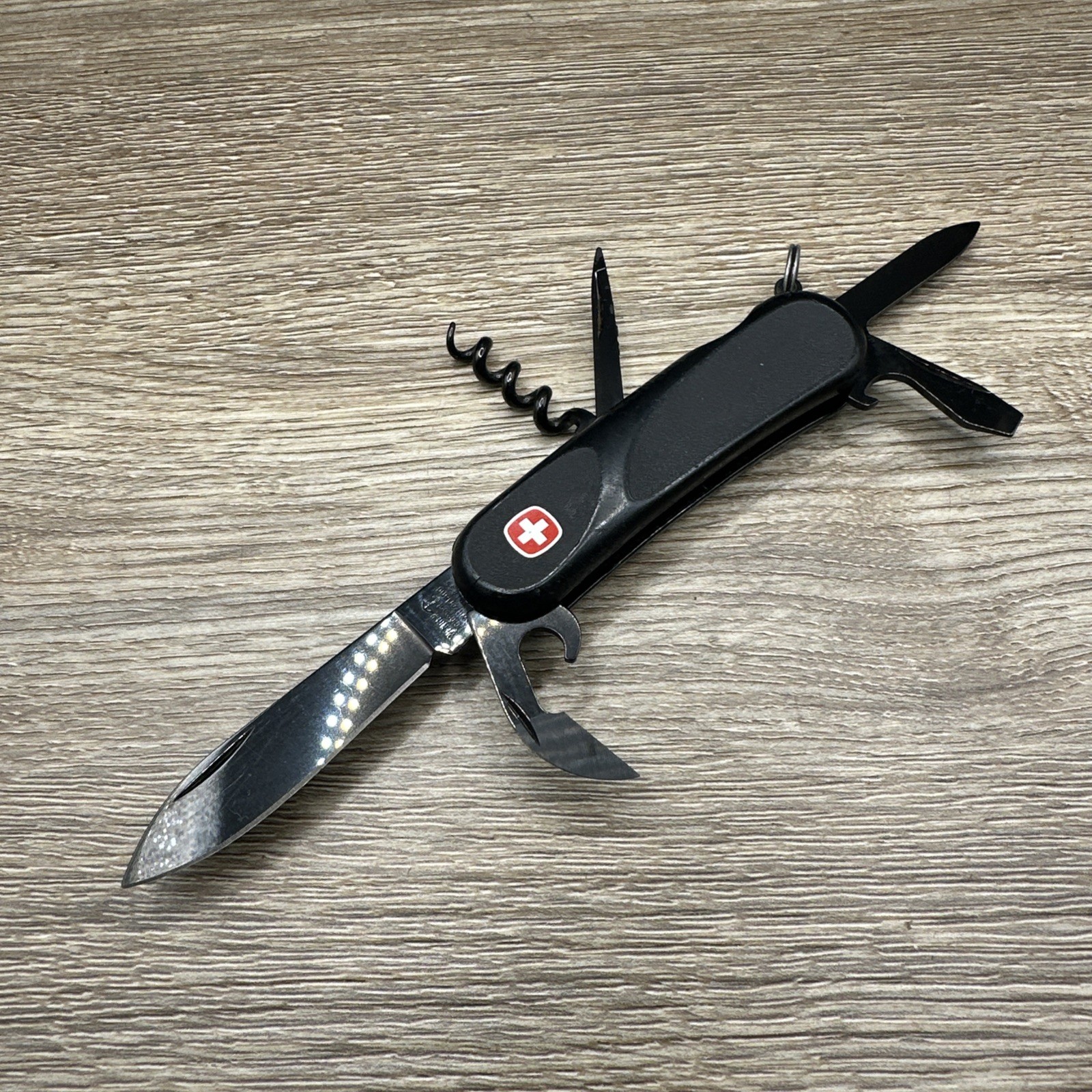 Wenger Blackout 10.P2 Folding Folder Black Swiss Army Knife