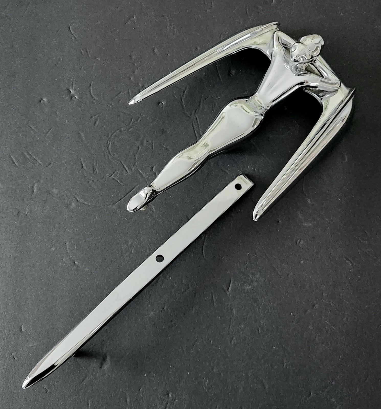NOS ORIGINAL VINTAGE 1955 NASH HOOD ORNAMENT GEORGE PETTY PIN UP SIGNED ART MINT NOS ORIGINAL VINTAGE 1955 NASH HOOD ORNAMENT GEORGE PETTY PIN UP SIGNED ART MINT