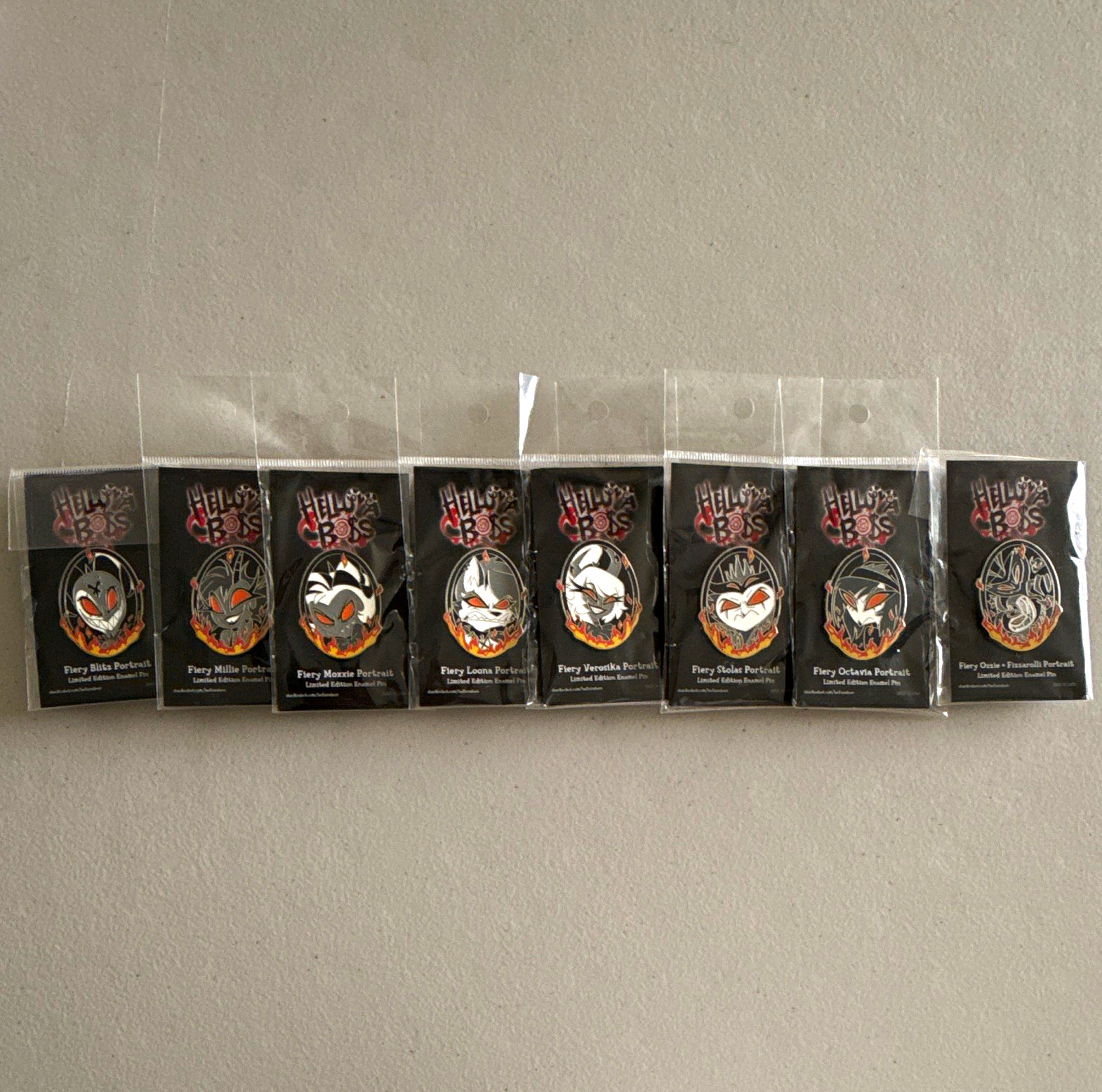 Helluva Boss Firey Portrait Pin Lot, 10$ Per Pin