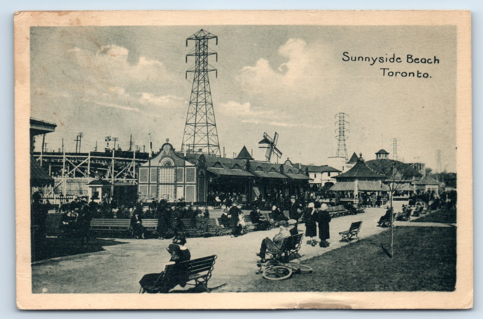 Sunnyside Beach in Toronto Canada c1924 Postcard