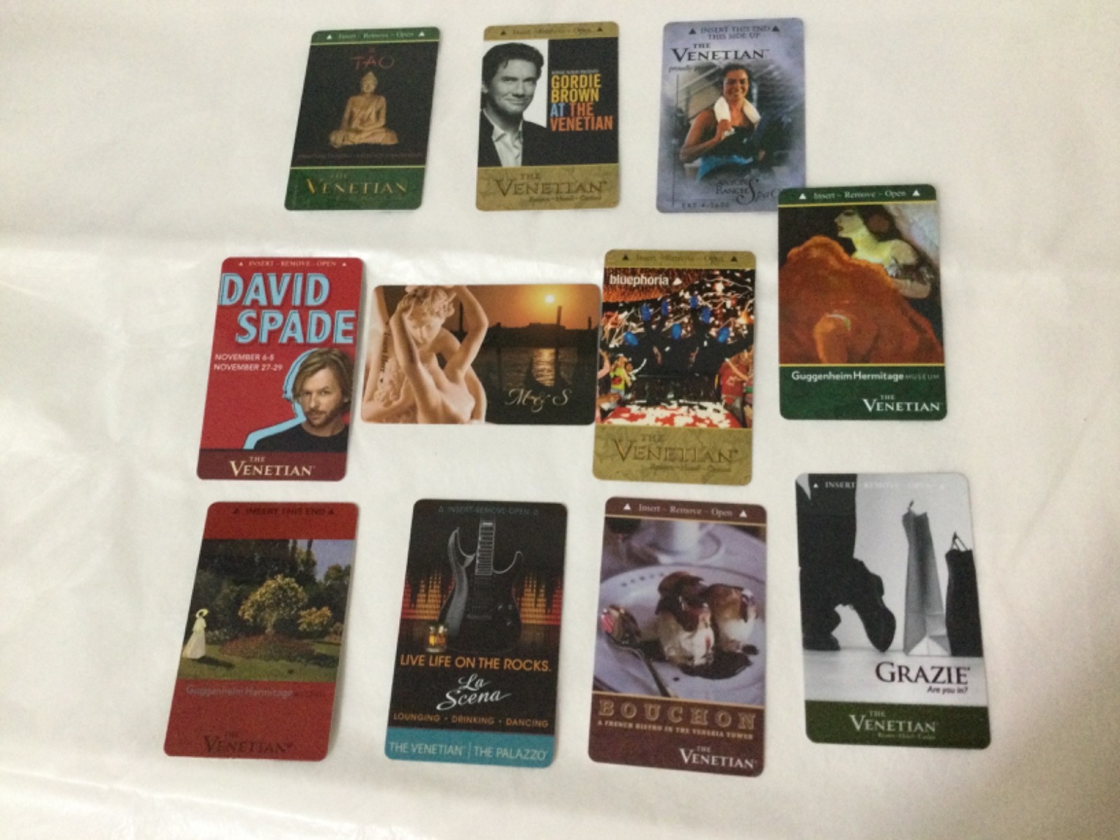 The Venetian hotel & casino Las Vegas various room card keys, lot of 11