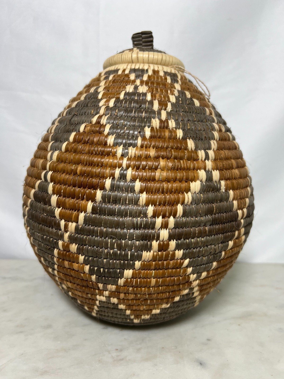 Handmade Zulu Beer Basket | Authentic African Craft  KwaZulu-Natal  12