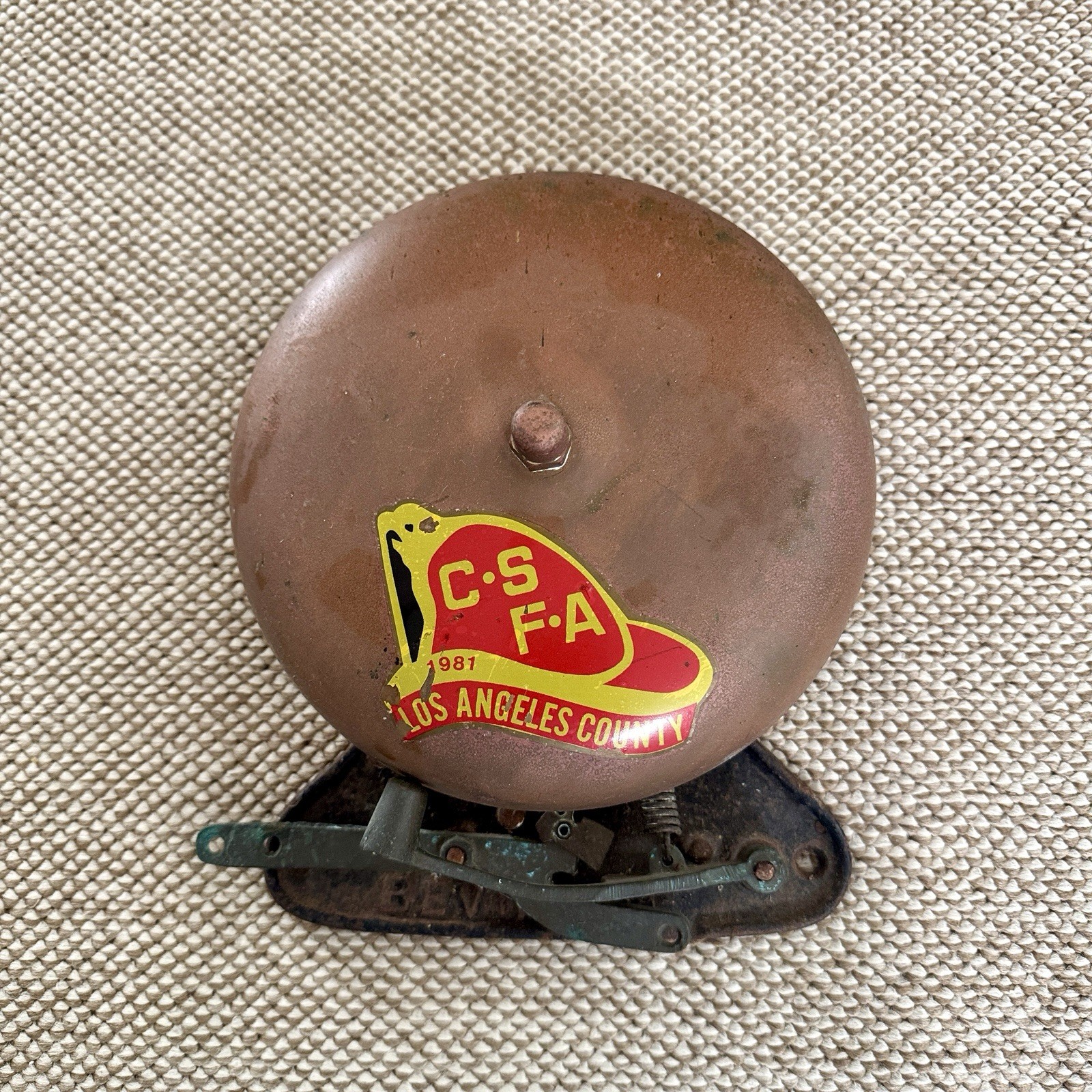 Antique Vintage BEVIN Bros. Boxing BELL ~ Sounds Great Antique Vintage BEVIN Bros. Boxing BELL ~ Sounds Great