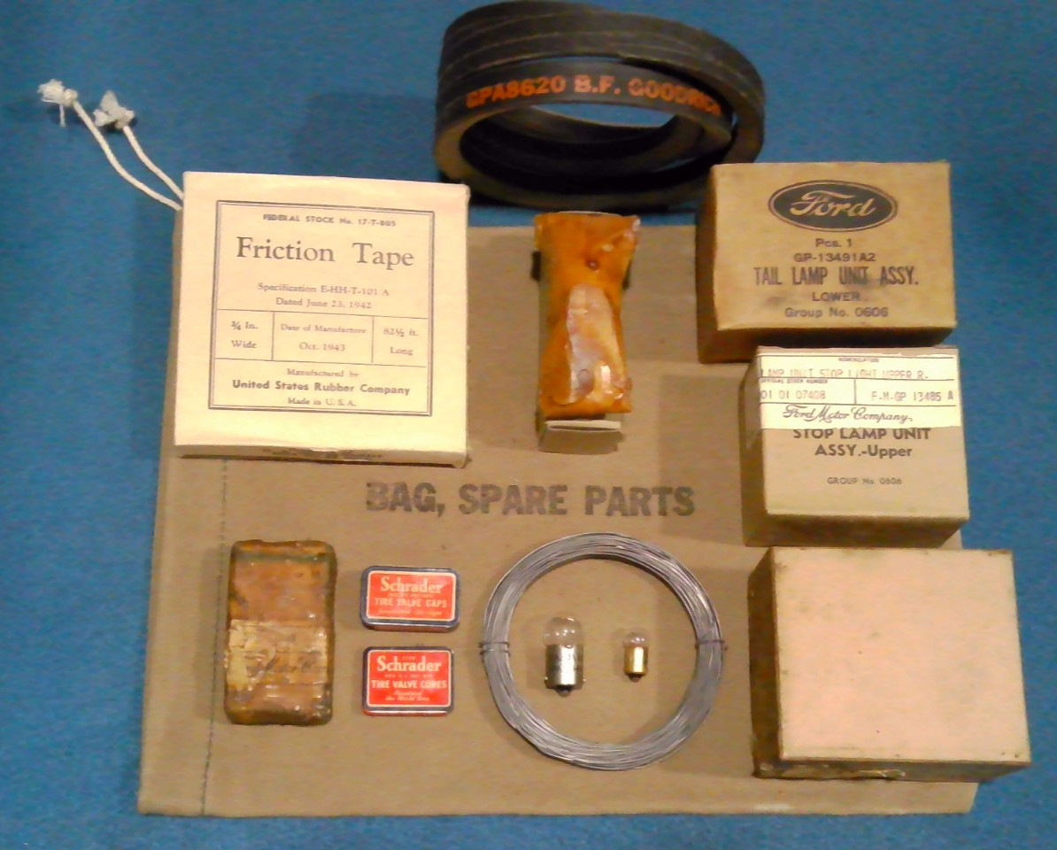 NOS WILLYS MB FORD GPW JEEP G503 SPARE PARTS TRUCK WW2 WWII ARMY MILITARY GPA CJ