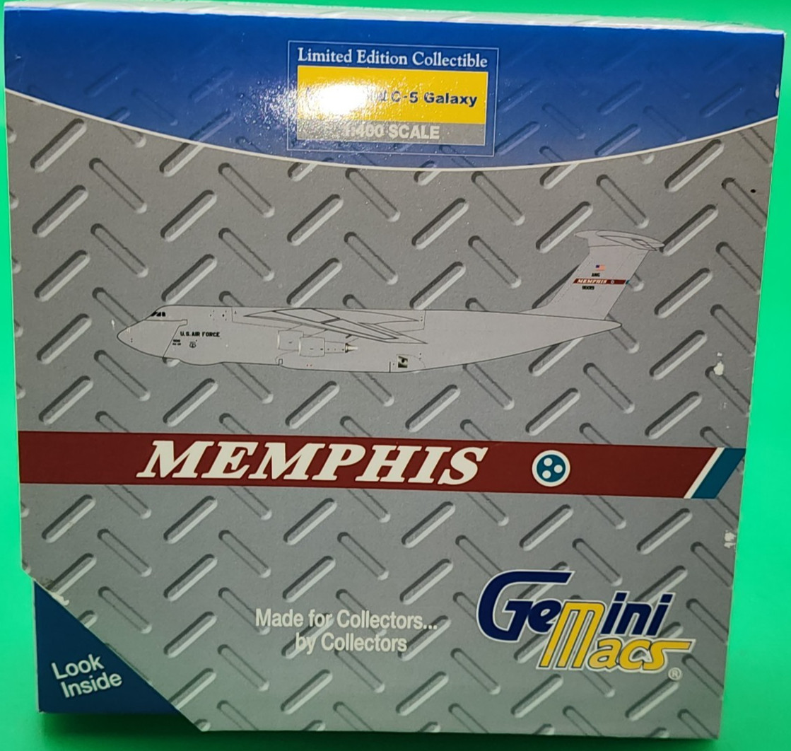 Gemini Macs Lockheed C-5 Galaxy Memphis ANG 1:400 Diecast Model 90019 GMUSA053